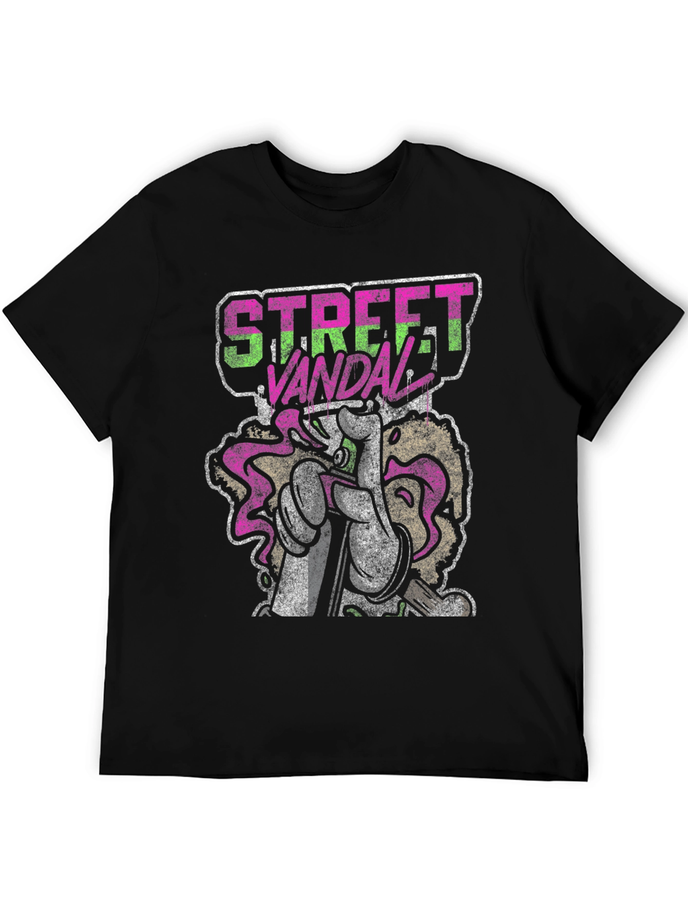 Street Vandal Graphic T-Shirt Urban Art Graffiti Style
