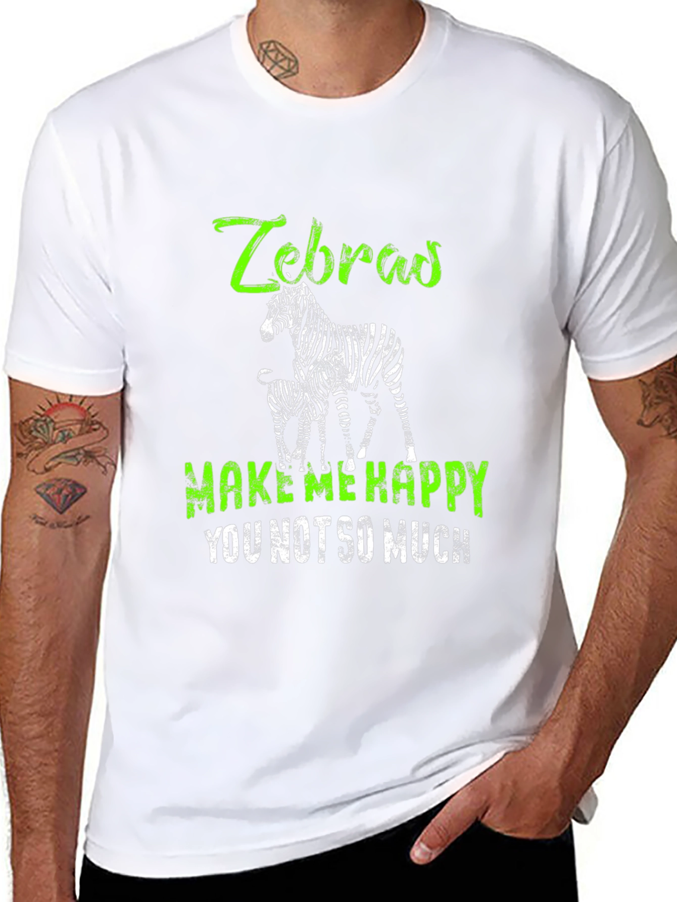 Zebras Make Me Happy T-Shirt