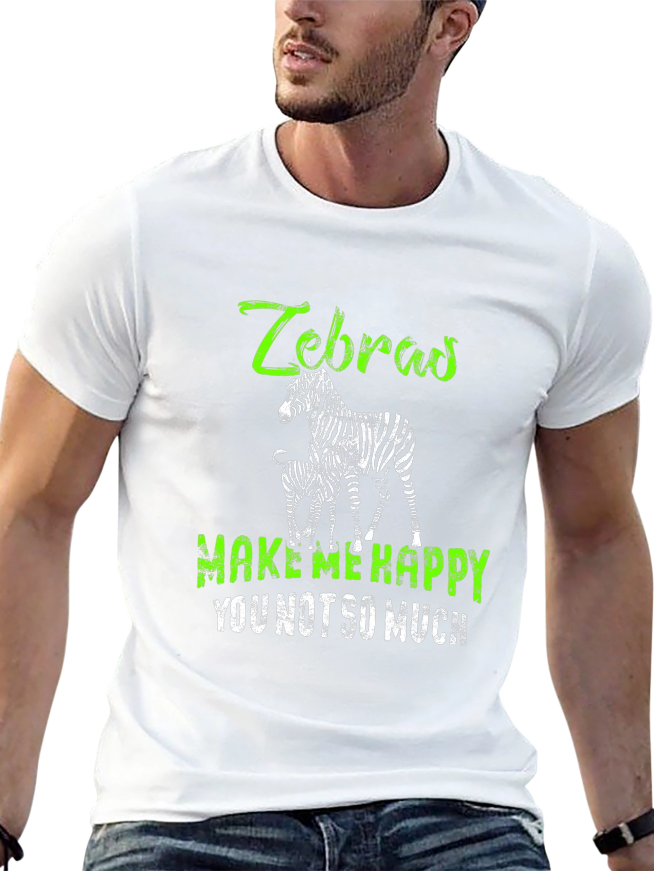 Zebras Make Me Happy T-Shirt