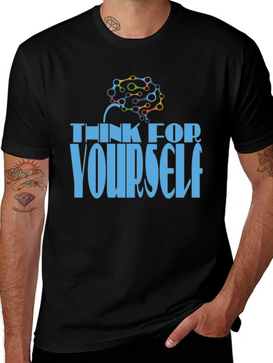 Think for Yourself T-Shirt - Brain Design