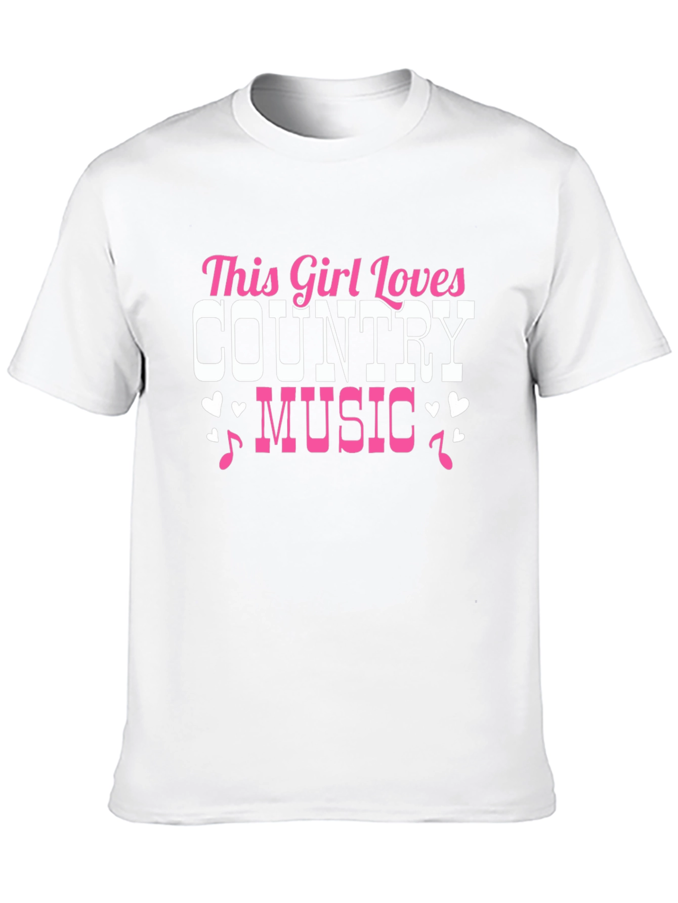 This Girl Loves Country Music Black T-Shirt