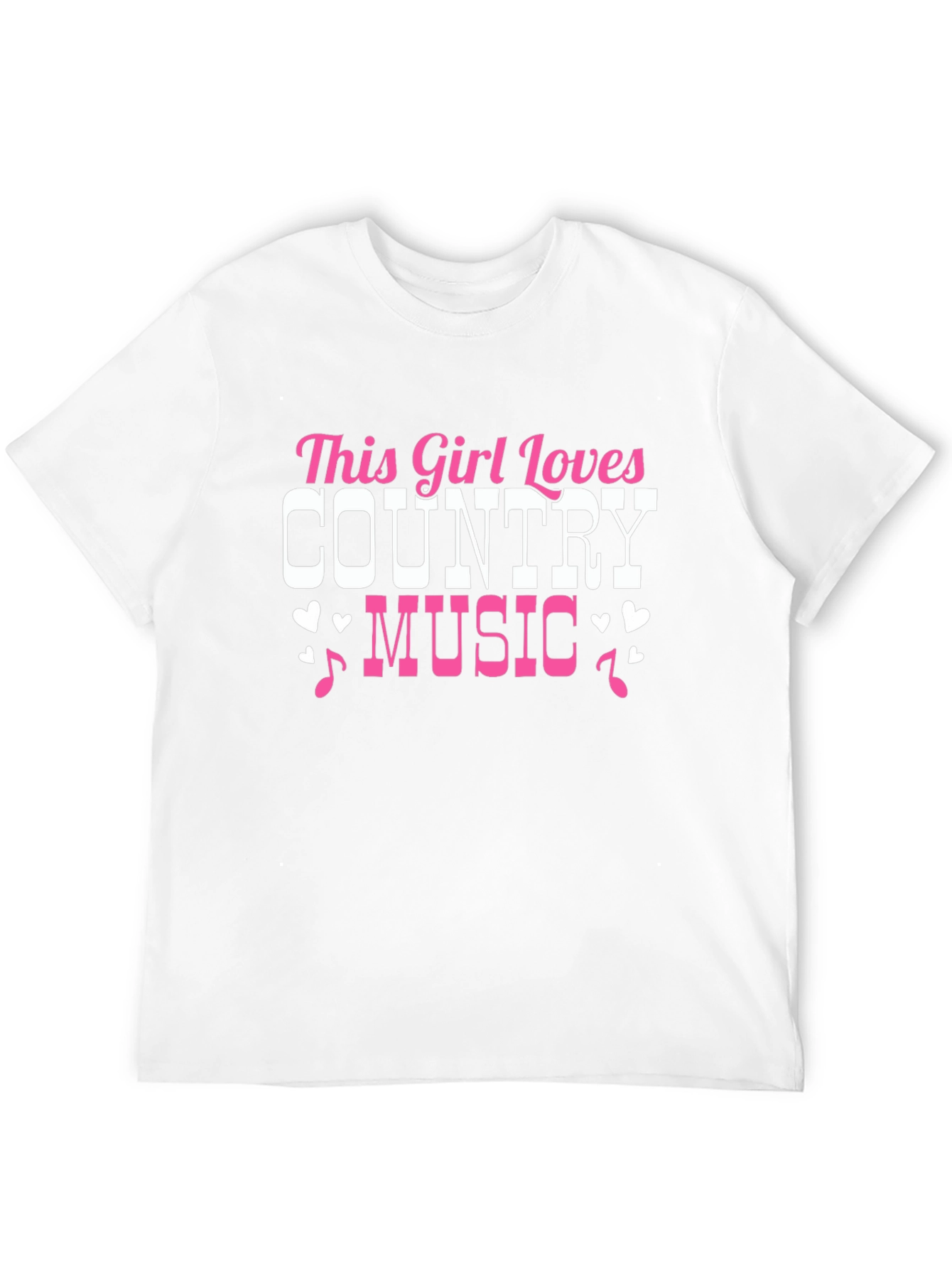 This Girl Loves Country Music Black T-Shirt