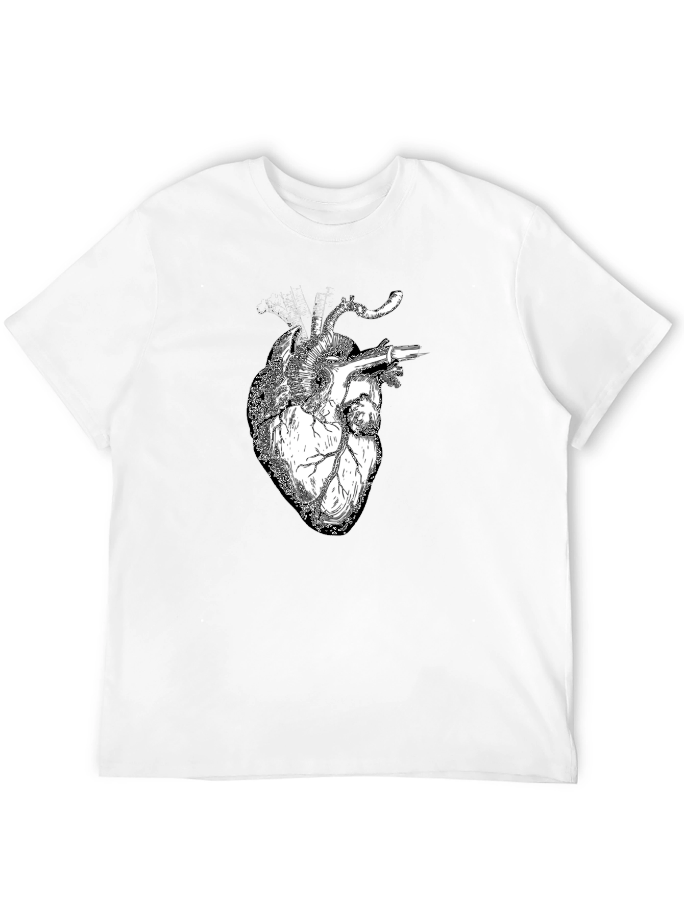 Anatomical Heart Graphic Black T-Shirt
