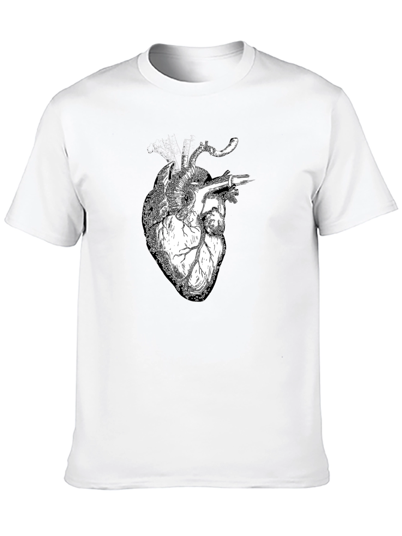 Anatomical Heart Graphic Black T-Shirt