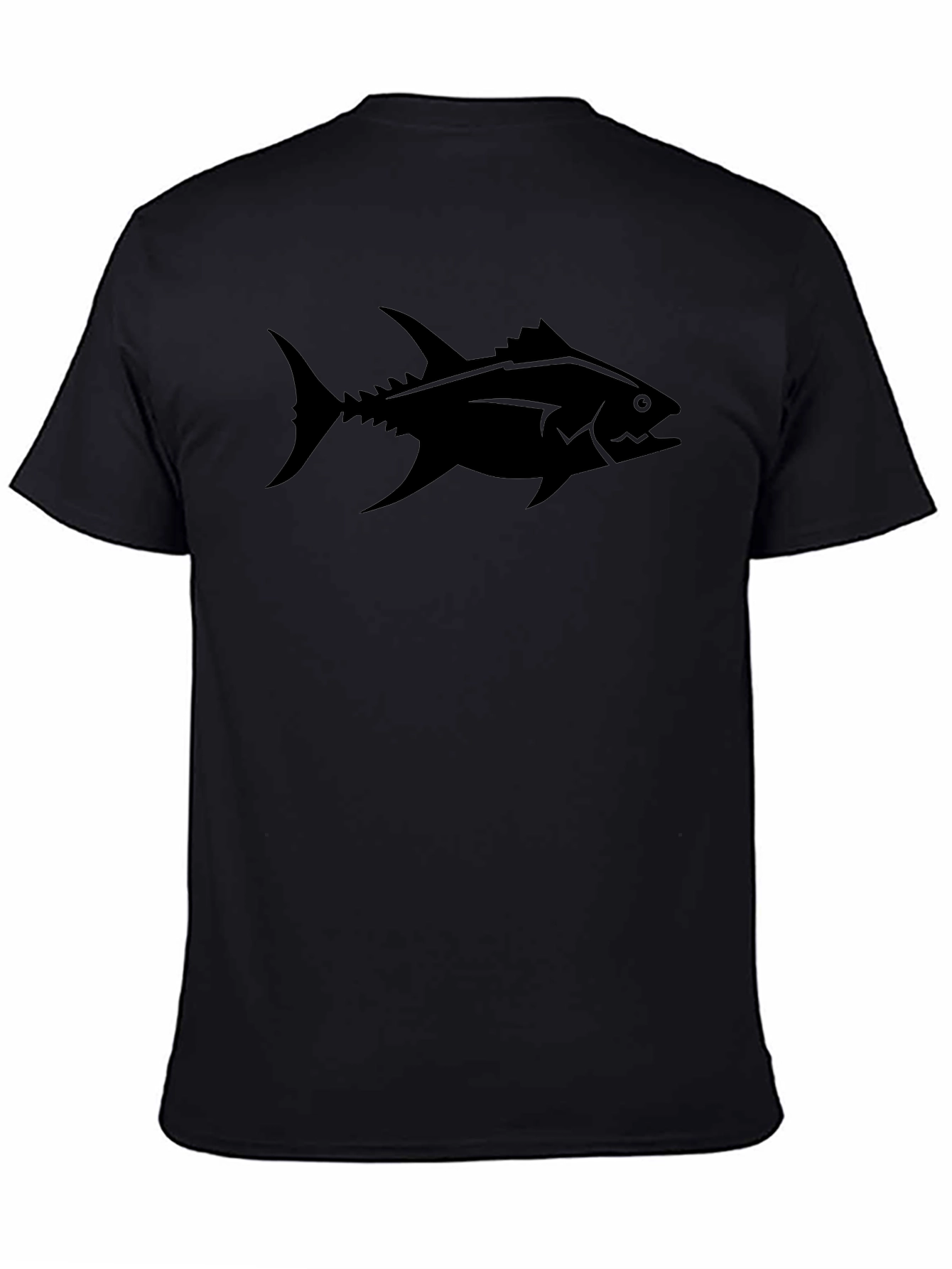 Black Tuna Graphic Tee - Cool Fishing Shirt