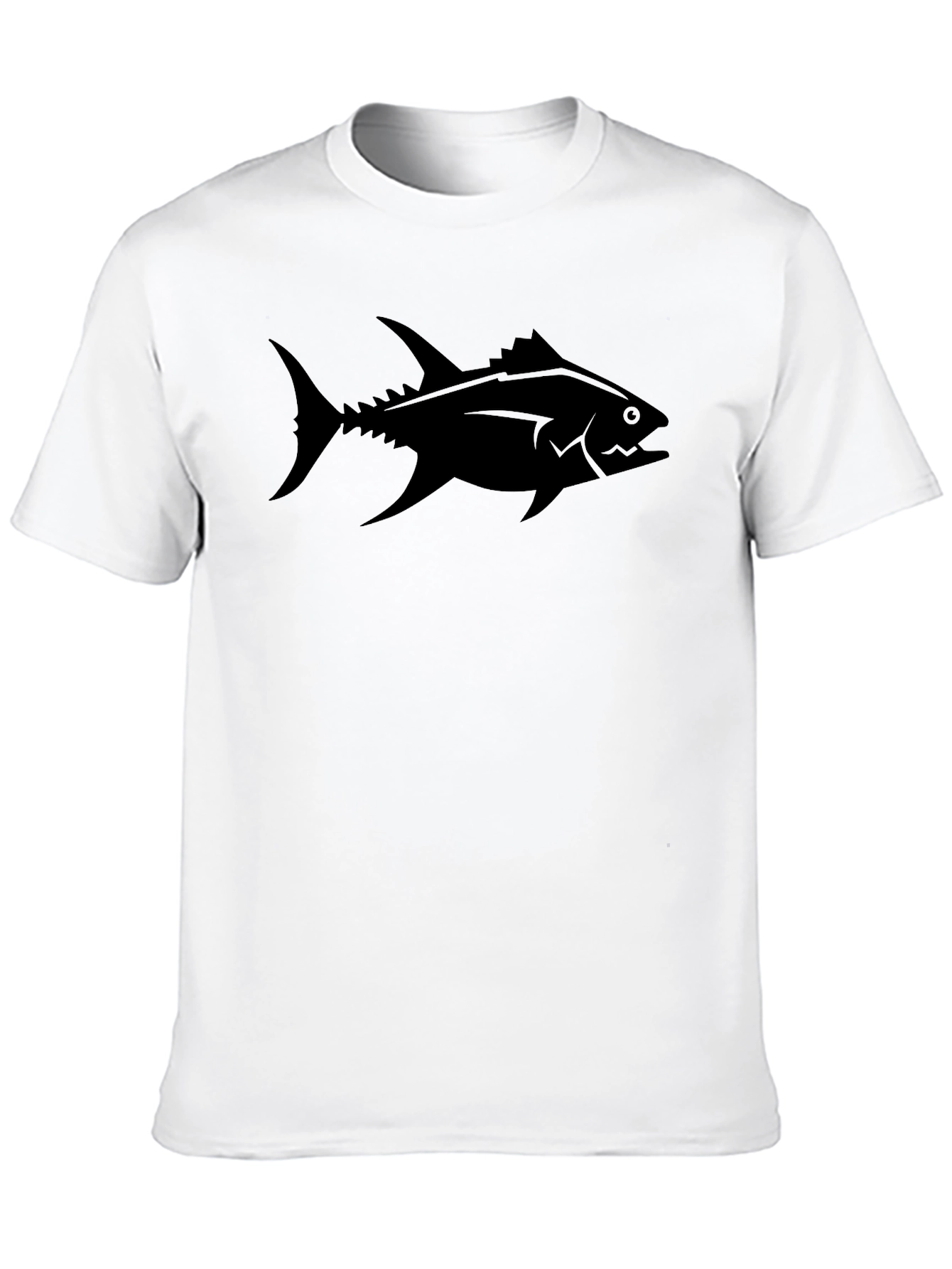 Black Tuna Graphic Tee - Cool Fishing Shirt