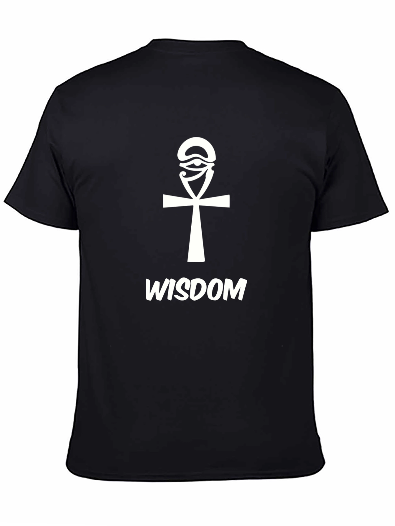 Wisdom Ankh Graphic T-Shirt - Stylish Egyptian Symbol Tee