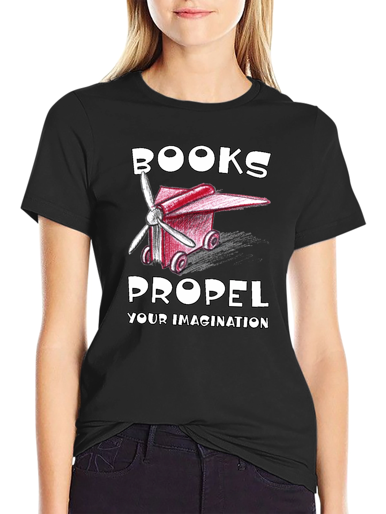 Books Propel Your Imagination Graphic Tee