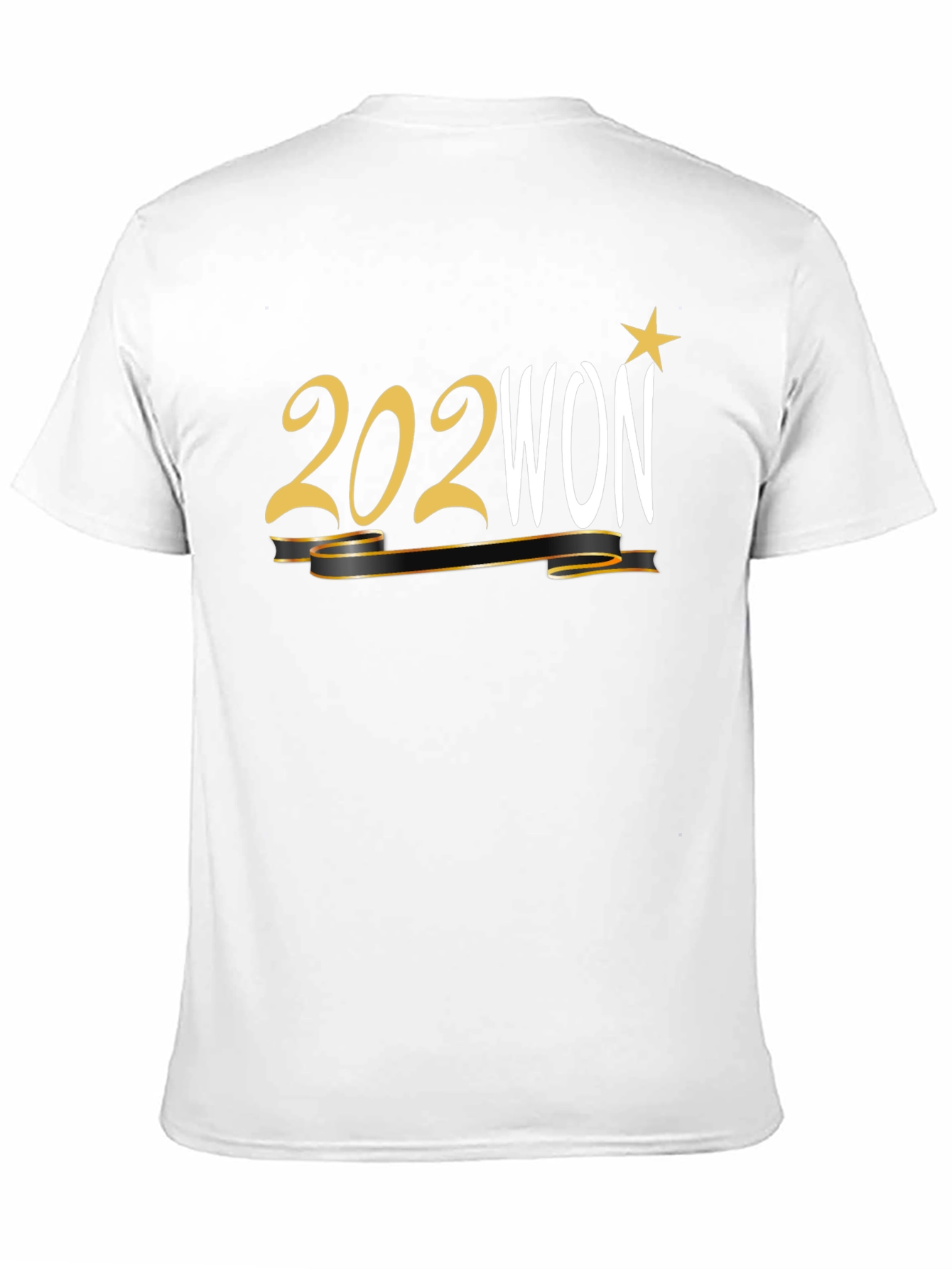 202WON Graphic Print Black T-Shirt