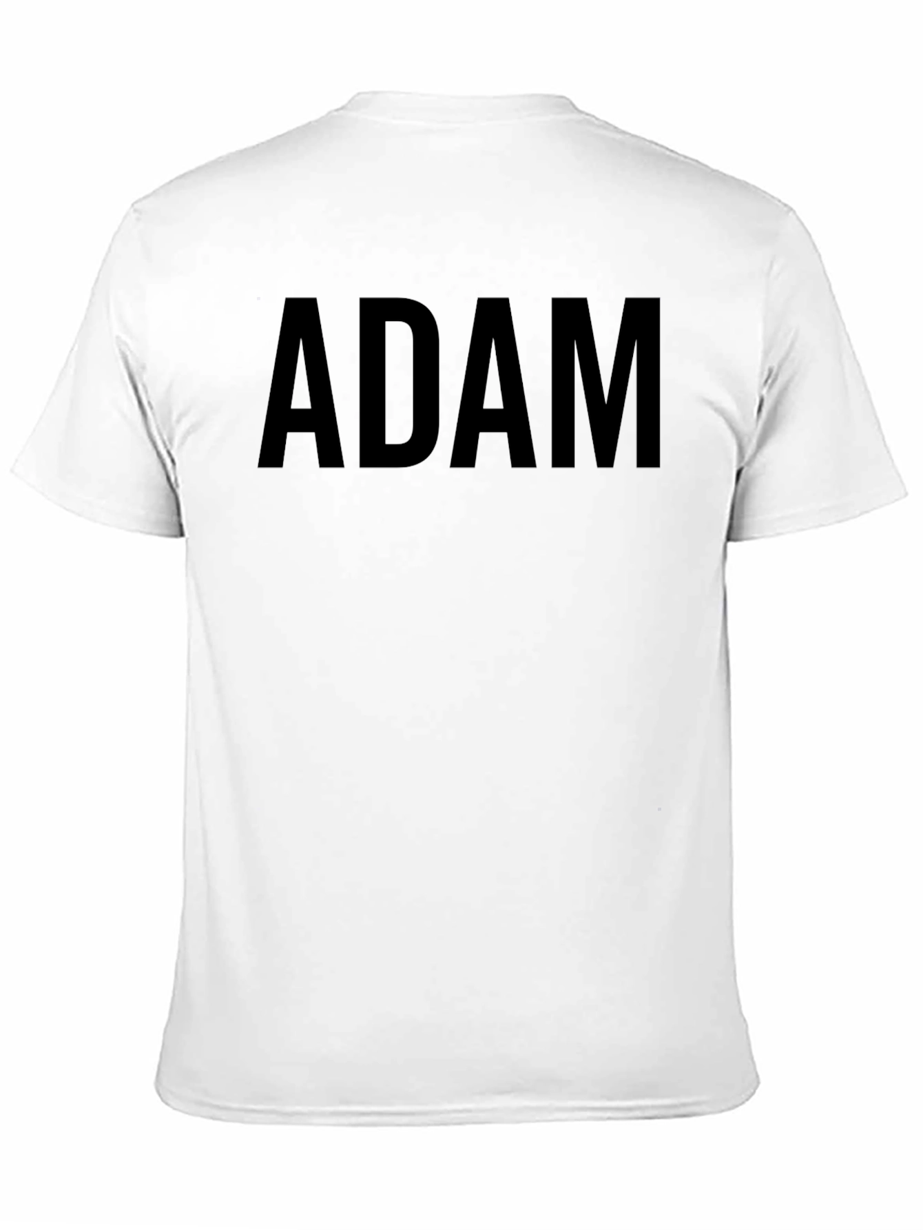 ADAM Bold Text Graphic T-Shirt - Soft Cotton Blend