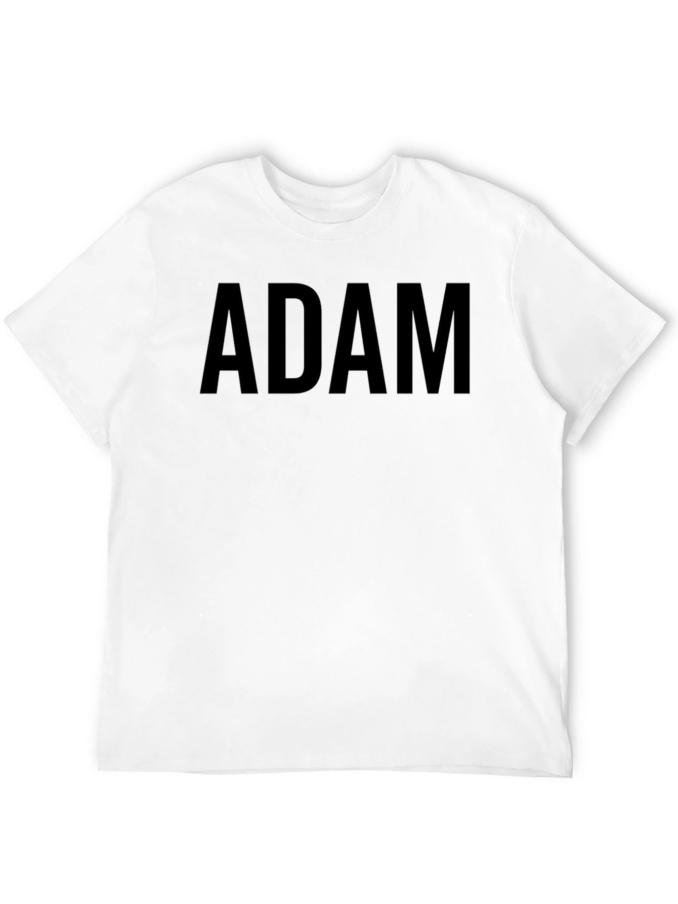 ADAM Bold Text Graphic T-Shirt - Soft Cotton Blend