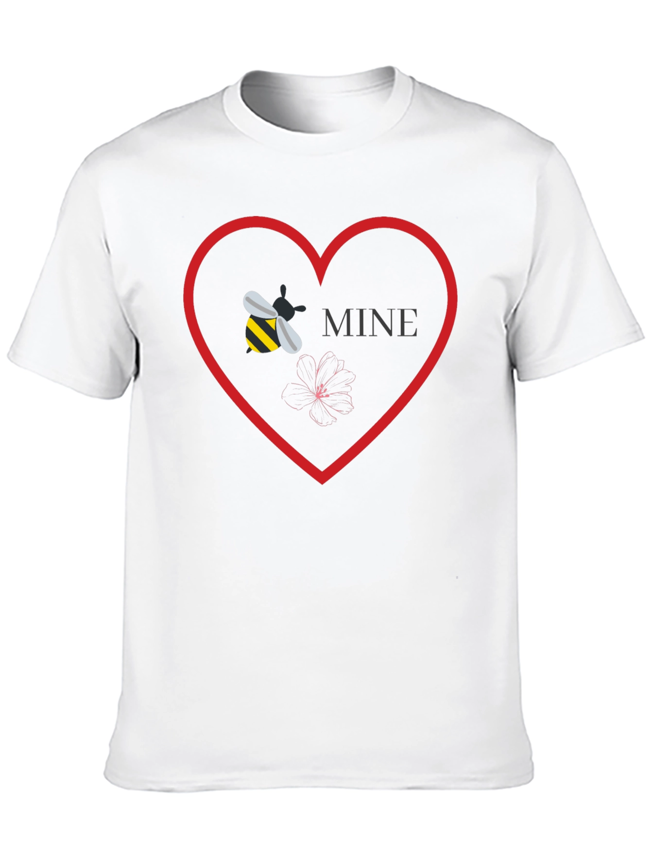 Bee Mine Graphic Tee - Love Heart T-Shirt