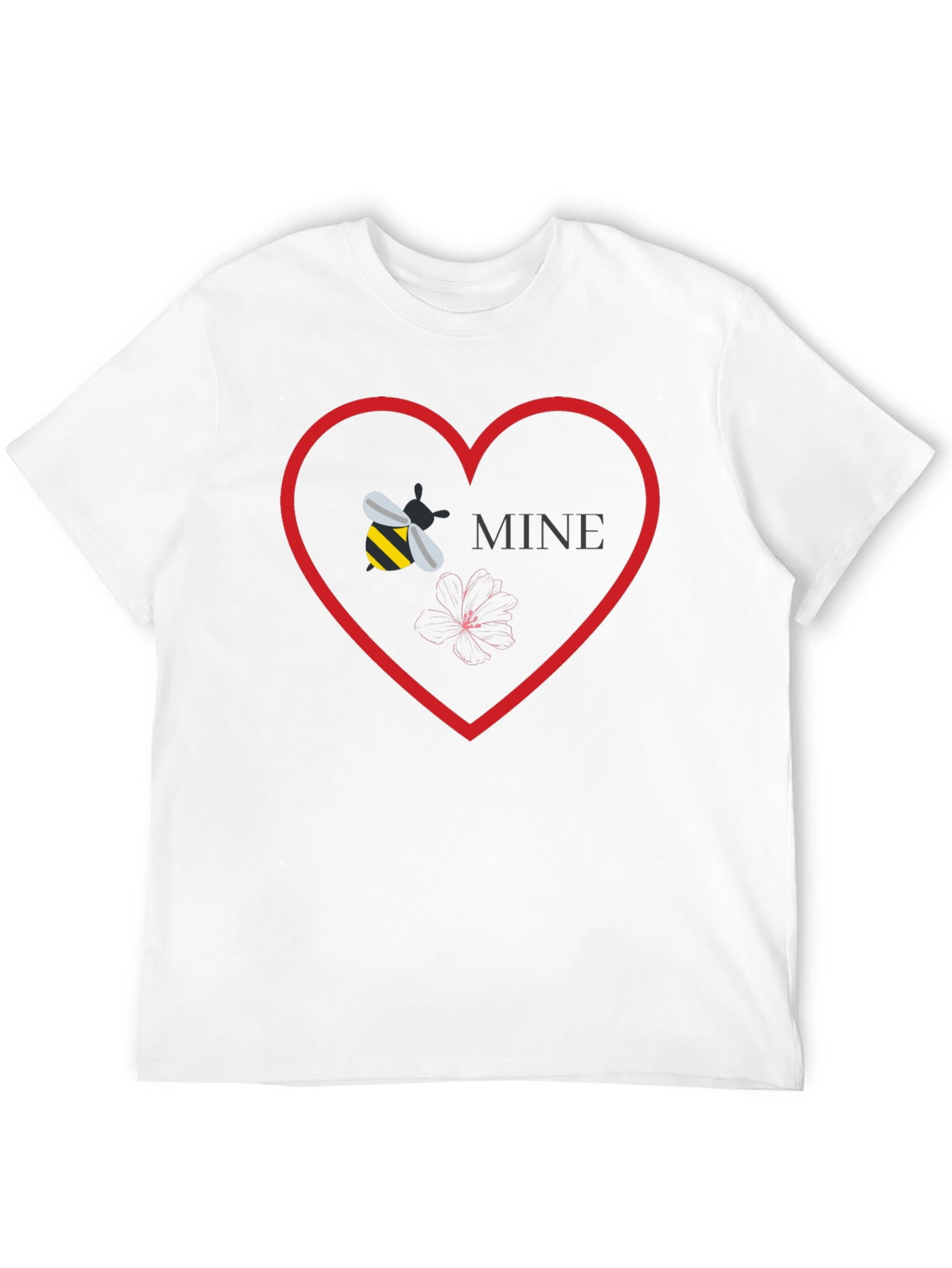 Bee Mine Graphic Tee - Love Heart T-Shirt