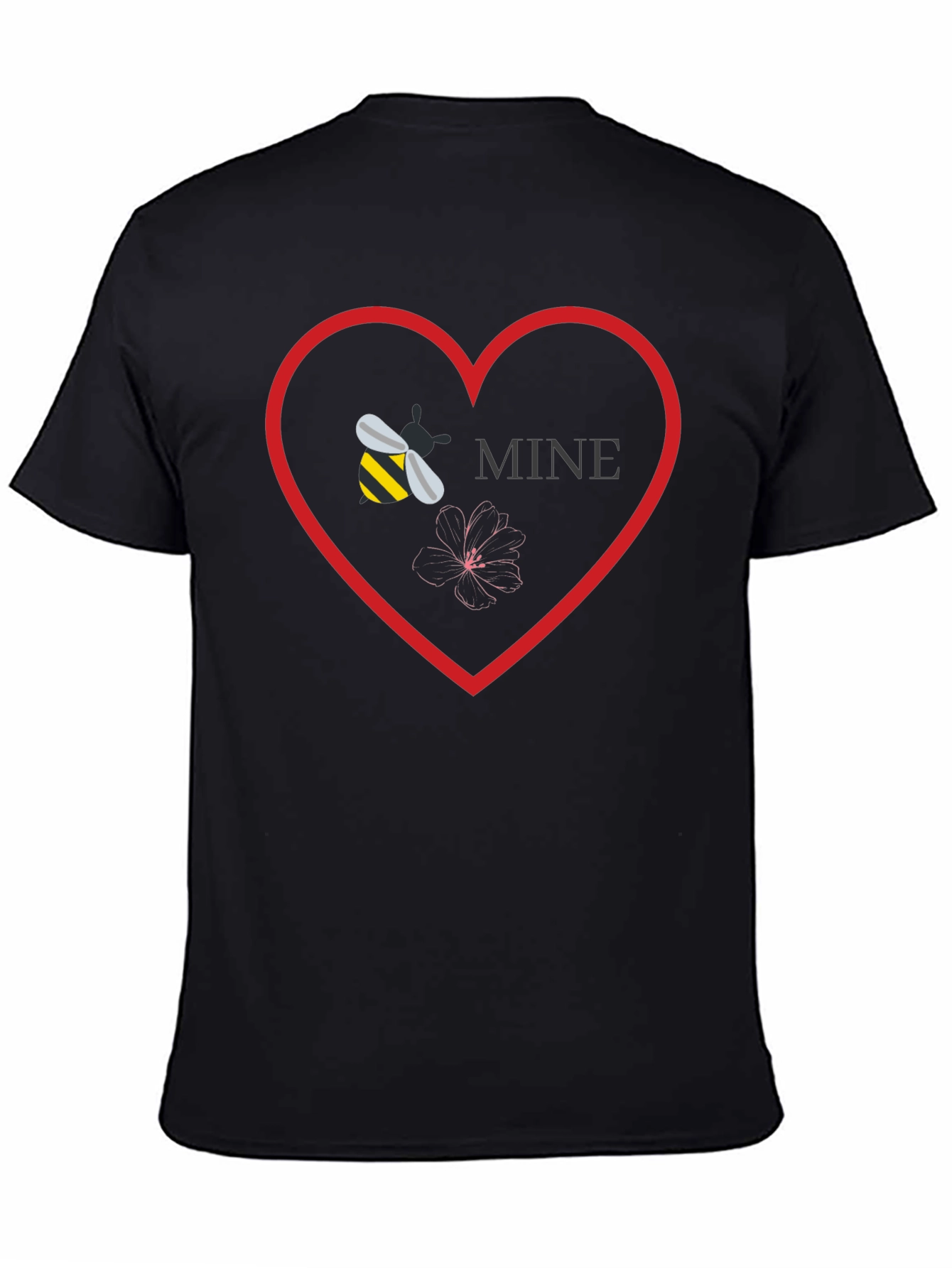 Bee Mine Graphic Tee - Love Heart T-Shirt