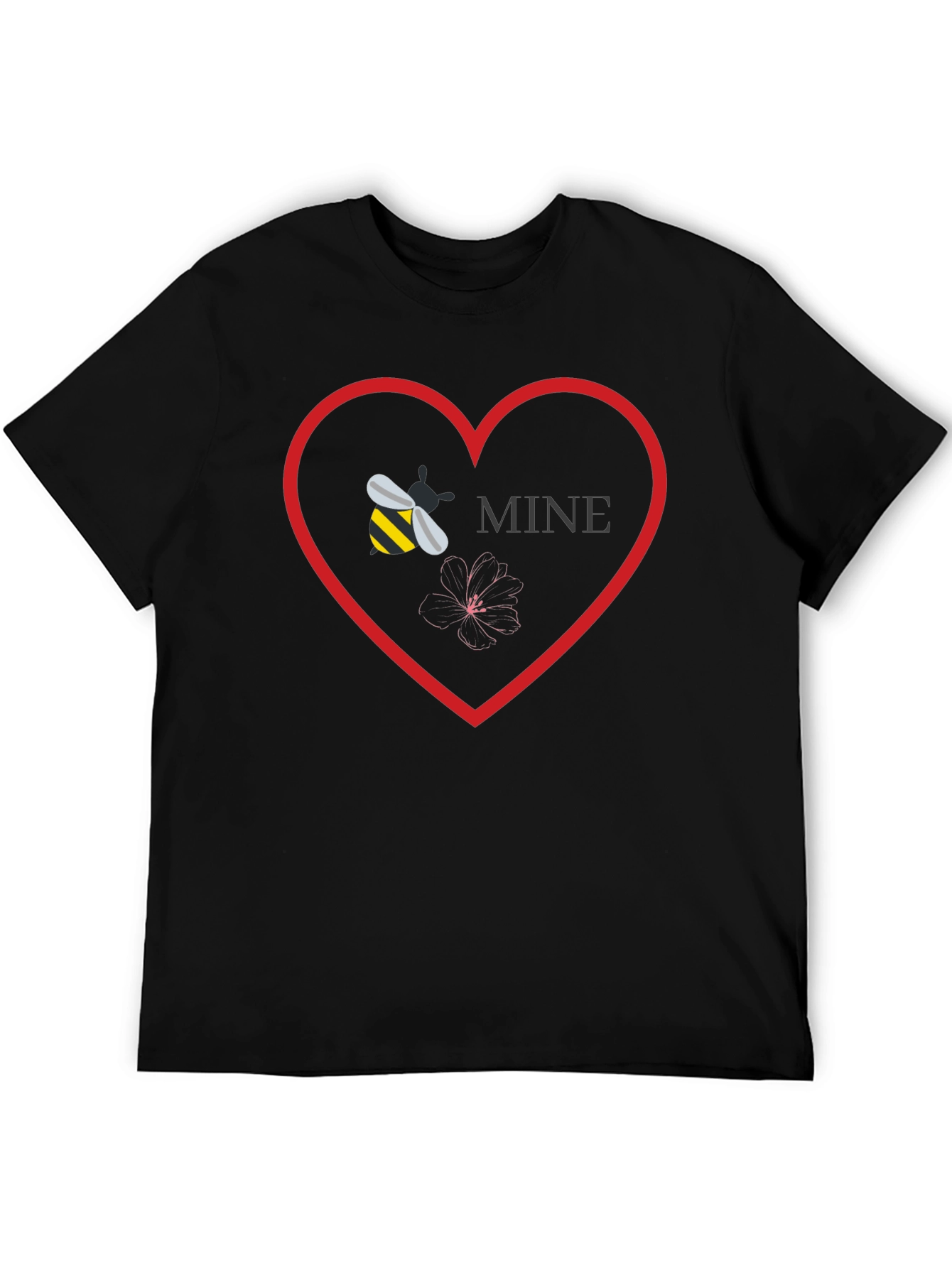 Bee Mine Graphic Tee - Love Heart T-Shirt
