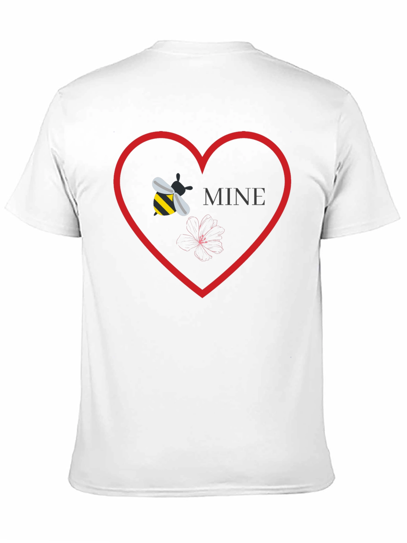 Bee Mine Graphic Tee - Love Heart T-Shirt