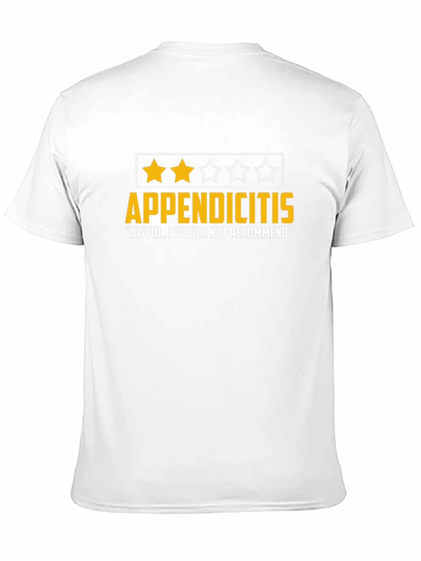 Appendicitis Funny T-Shirt - Awful Review Tee
