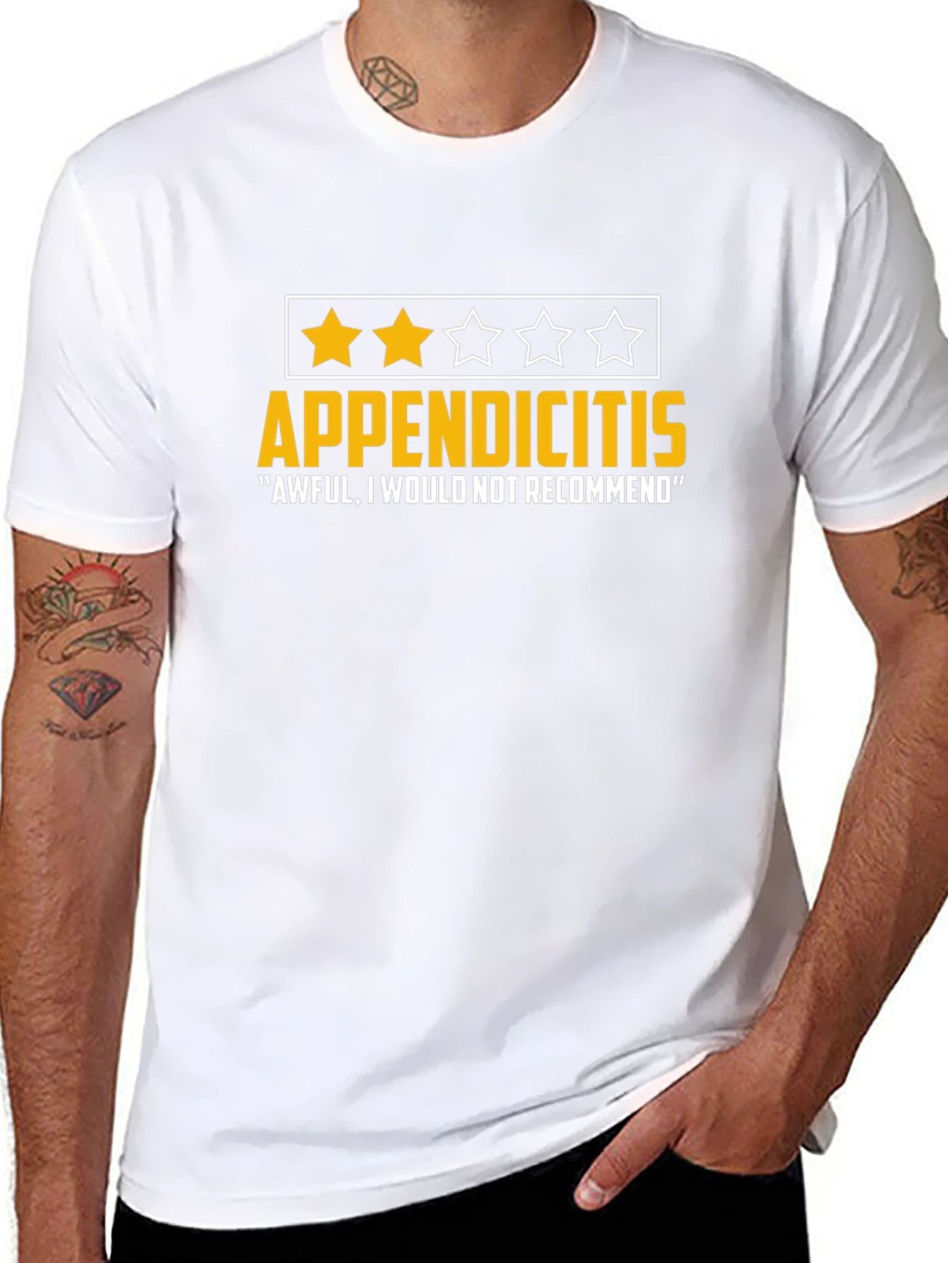 Appendicitis Funny T-Shirt - Awful Review Tee