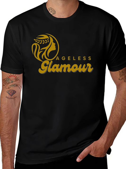 Ageless Glamour Graphic Tee - Stylish Unisex Shirt