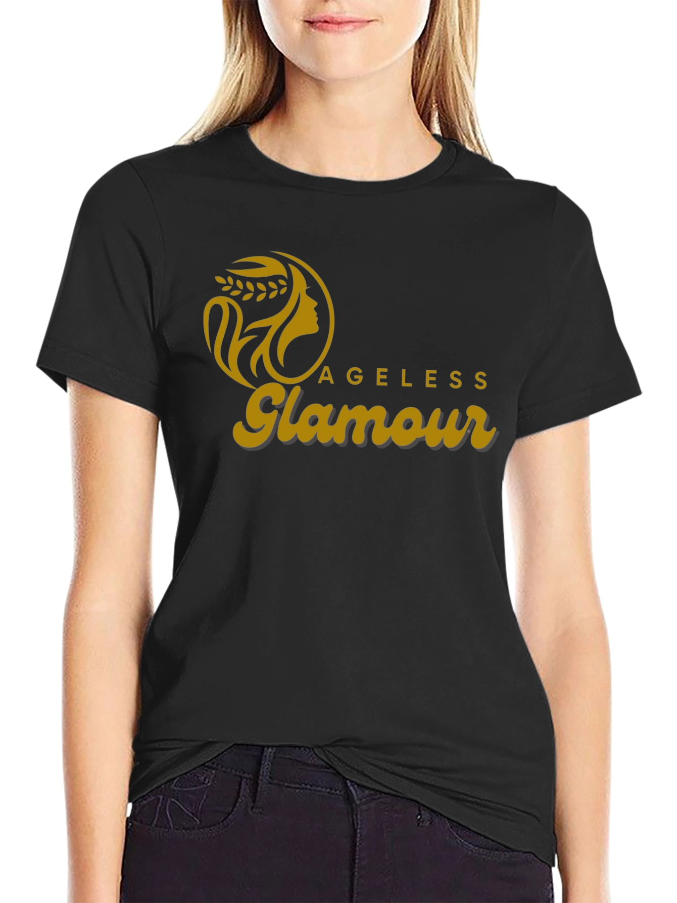 Ageless Glamour Graphic Tee - Stylish Unisex Shirt
