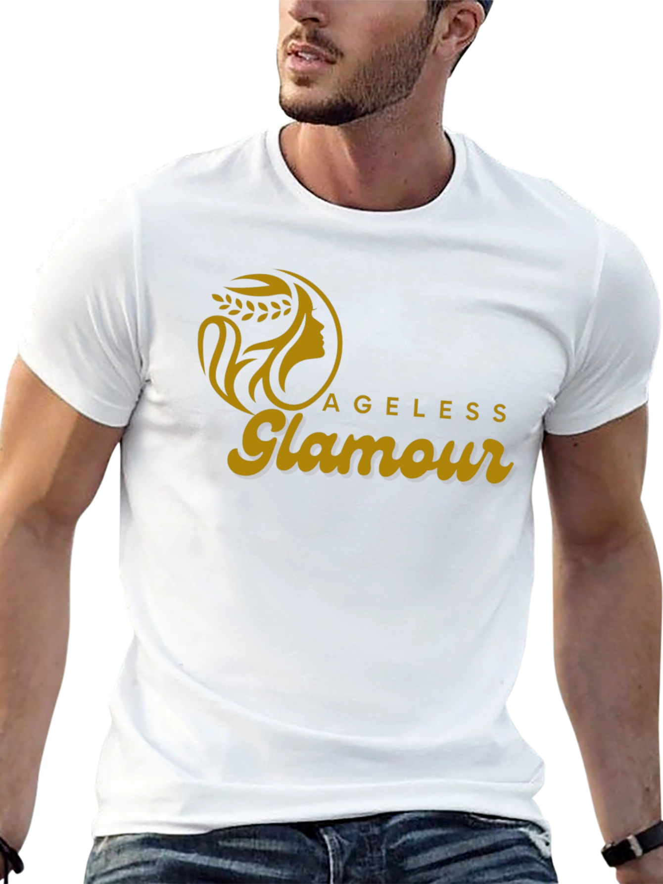 Ageless Glamour Graphic Tee - Stylish Unisex Shirt