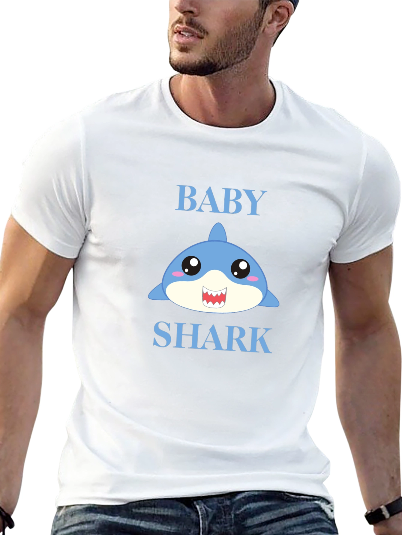 Baby Shark Graphic T-Shirt - Black Cotton Tee