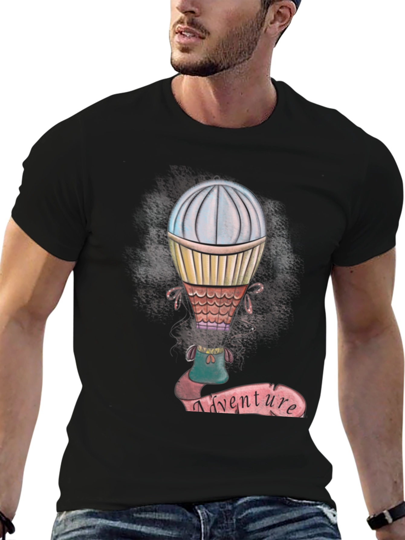 Adventure Hot Air Balloon Graphic Tee