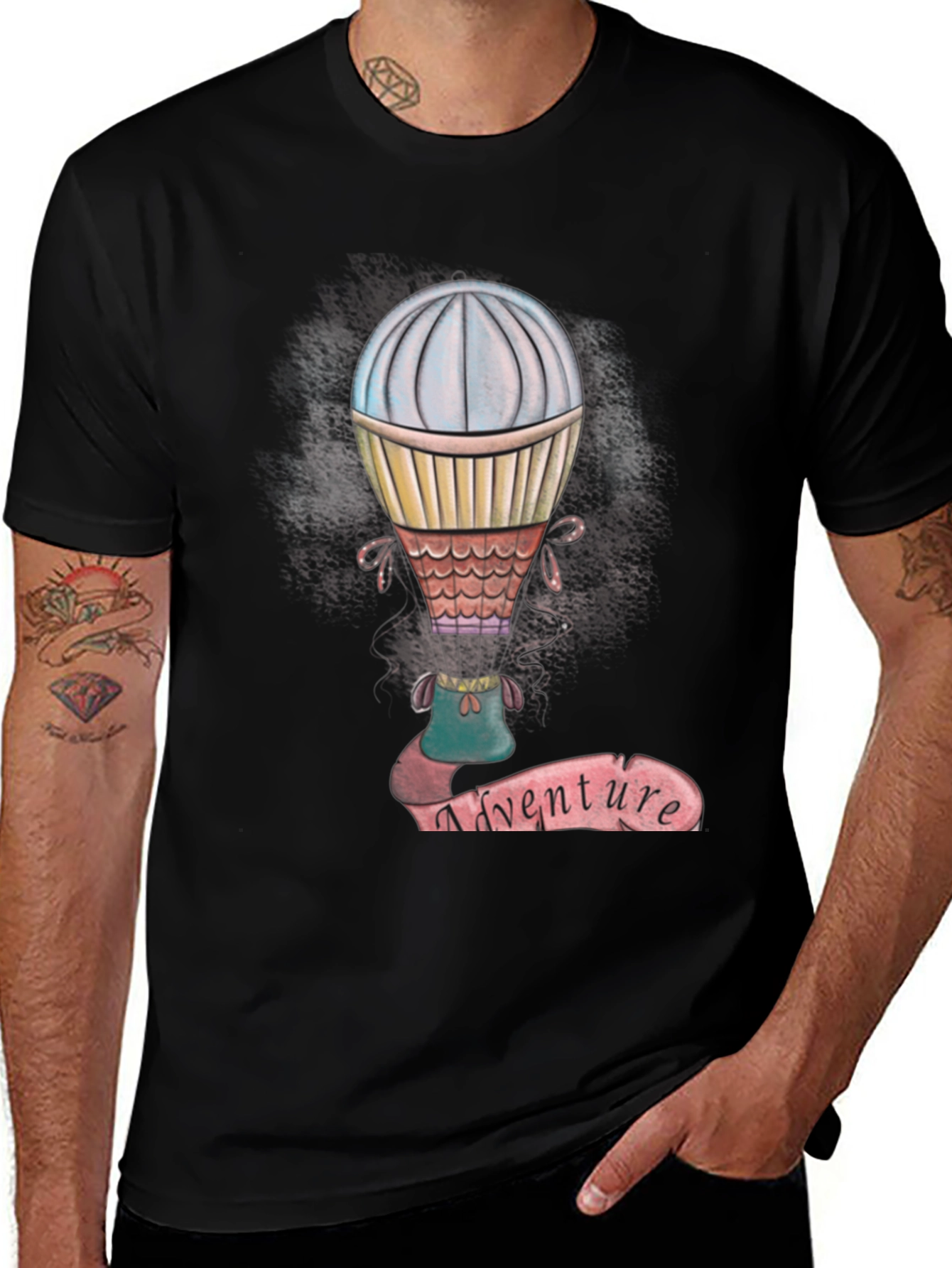 Adventure Hot Air Balloon Graphic Tee