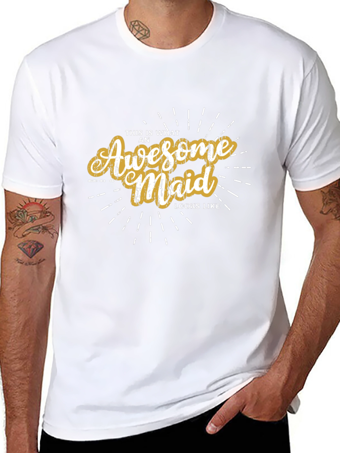 Awesome Maid Graphic T-Shirt Fun Gift