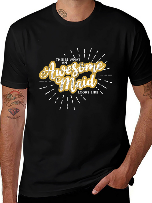 Awesome Maid Graphic T-Shirt Fun Gift