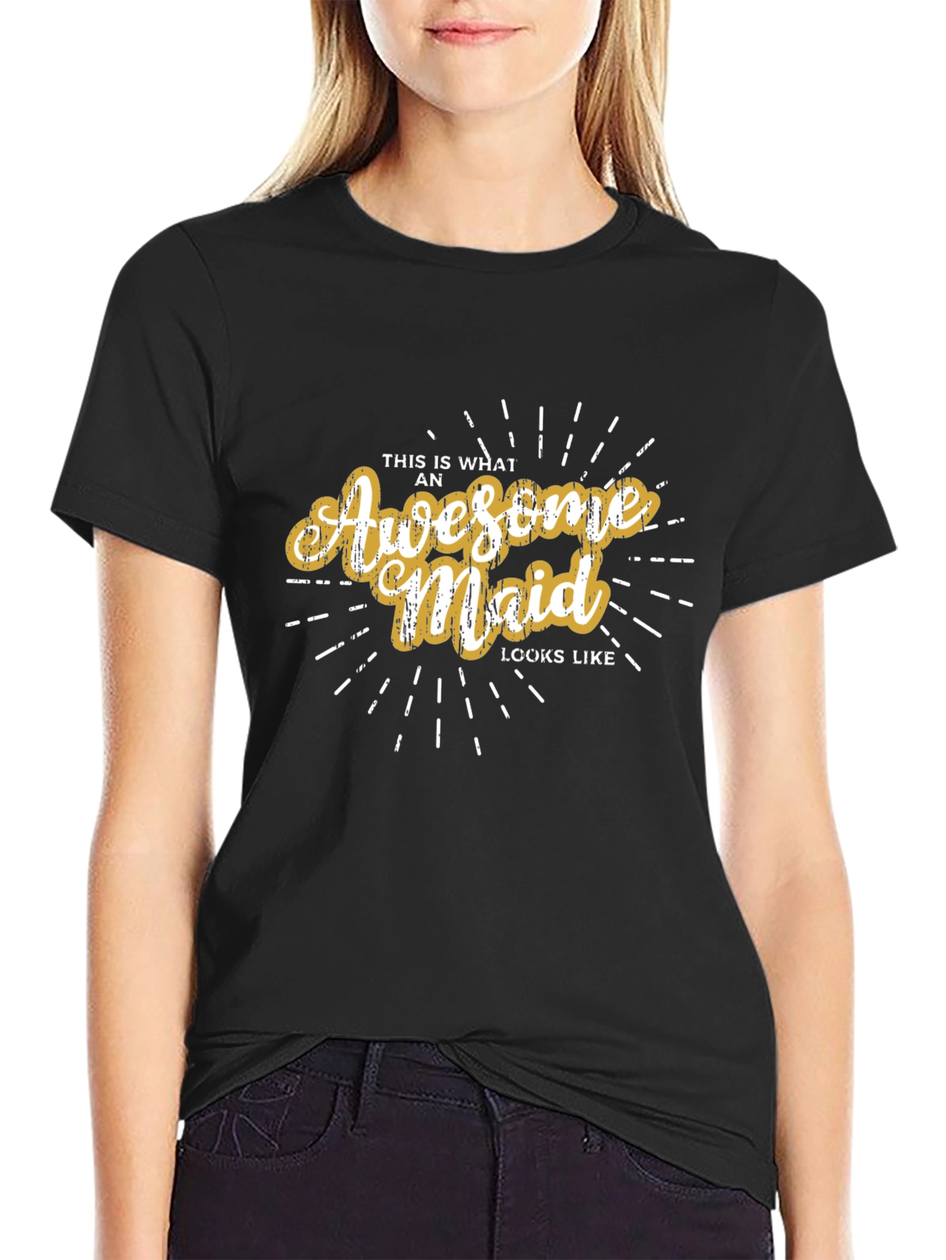 Awesome Maid Graphic T-Shirt Fun Gift