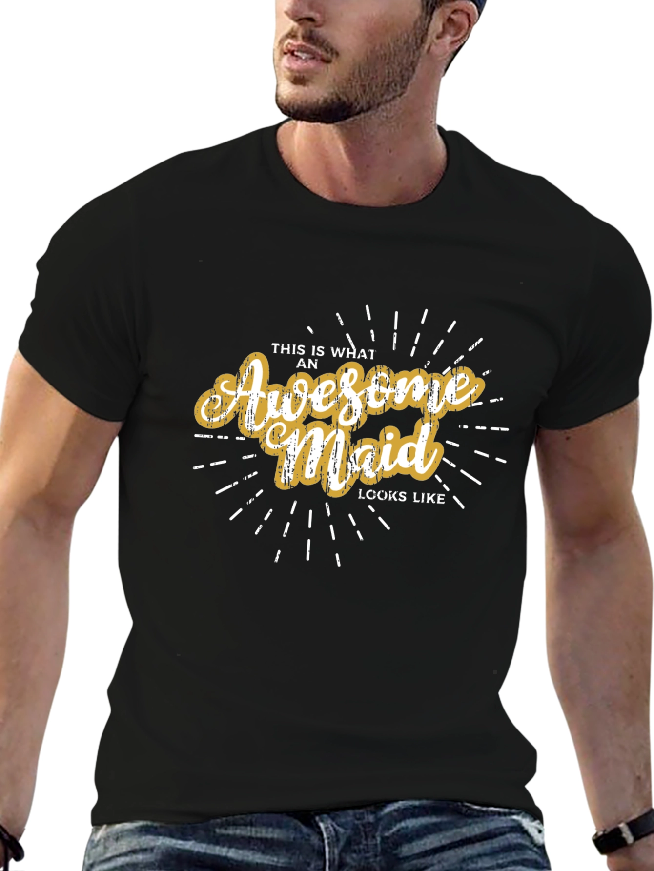 Awesome Maid Graphic T-Shirt Fun Gift