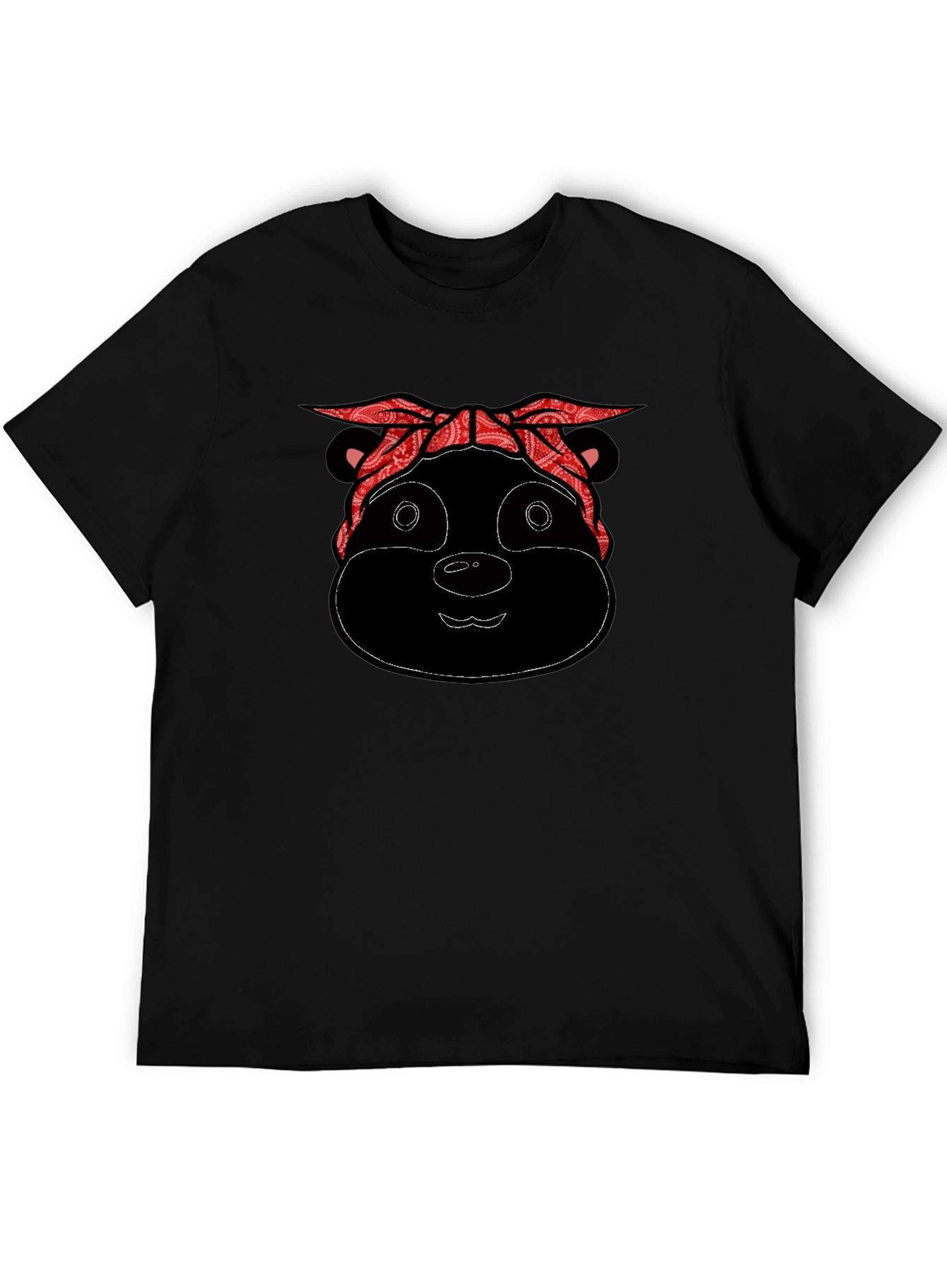 Bandana Bear Black T-Shirt