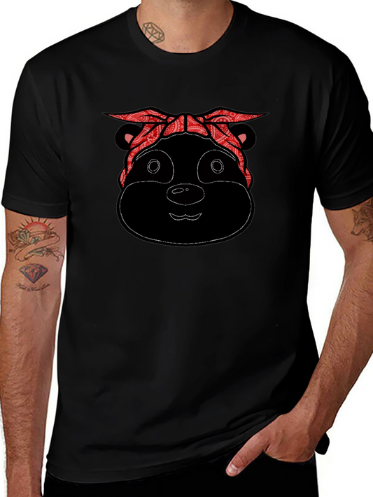 Bandana Bear Black T-Shirt