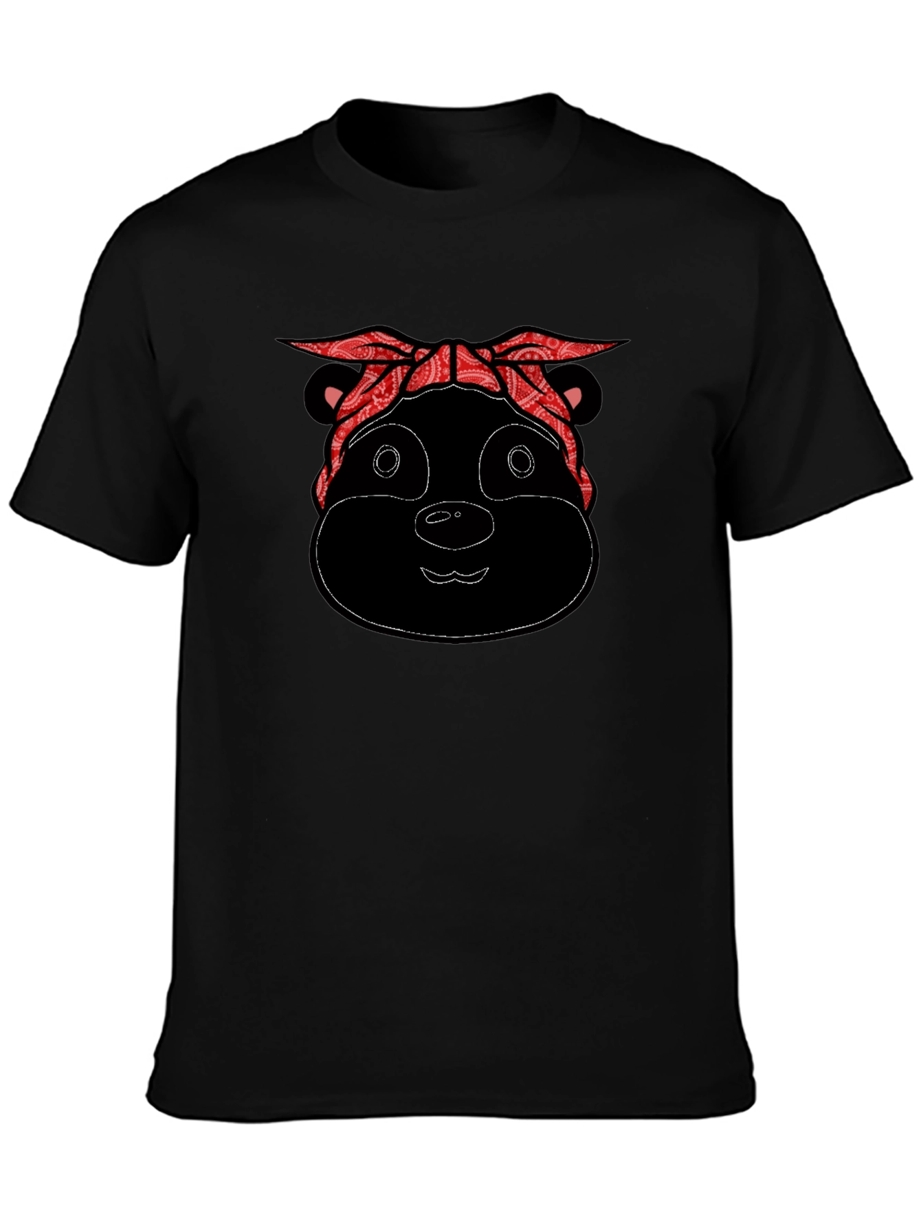 Bandana Bear Black T-Shirt