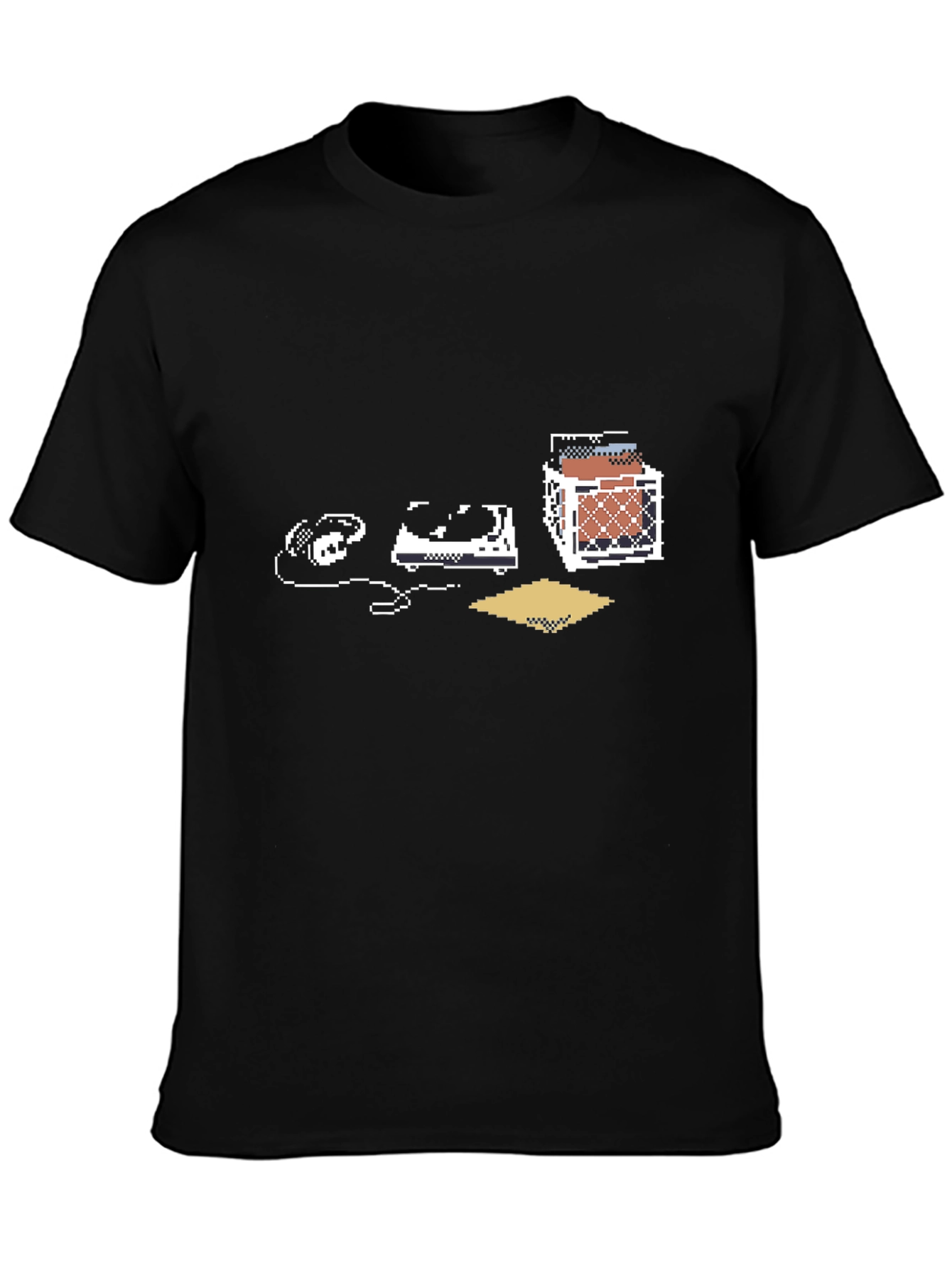 8-Bit DJ Graphic Tee - Retro Music Lover Shirt