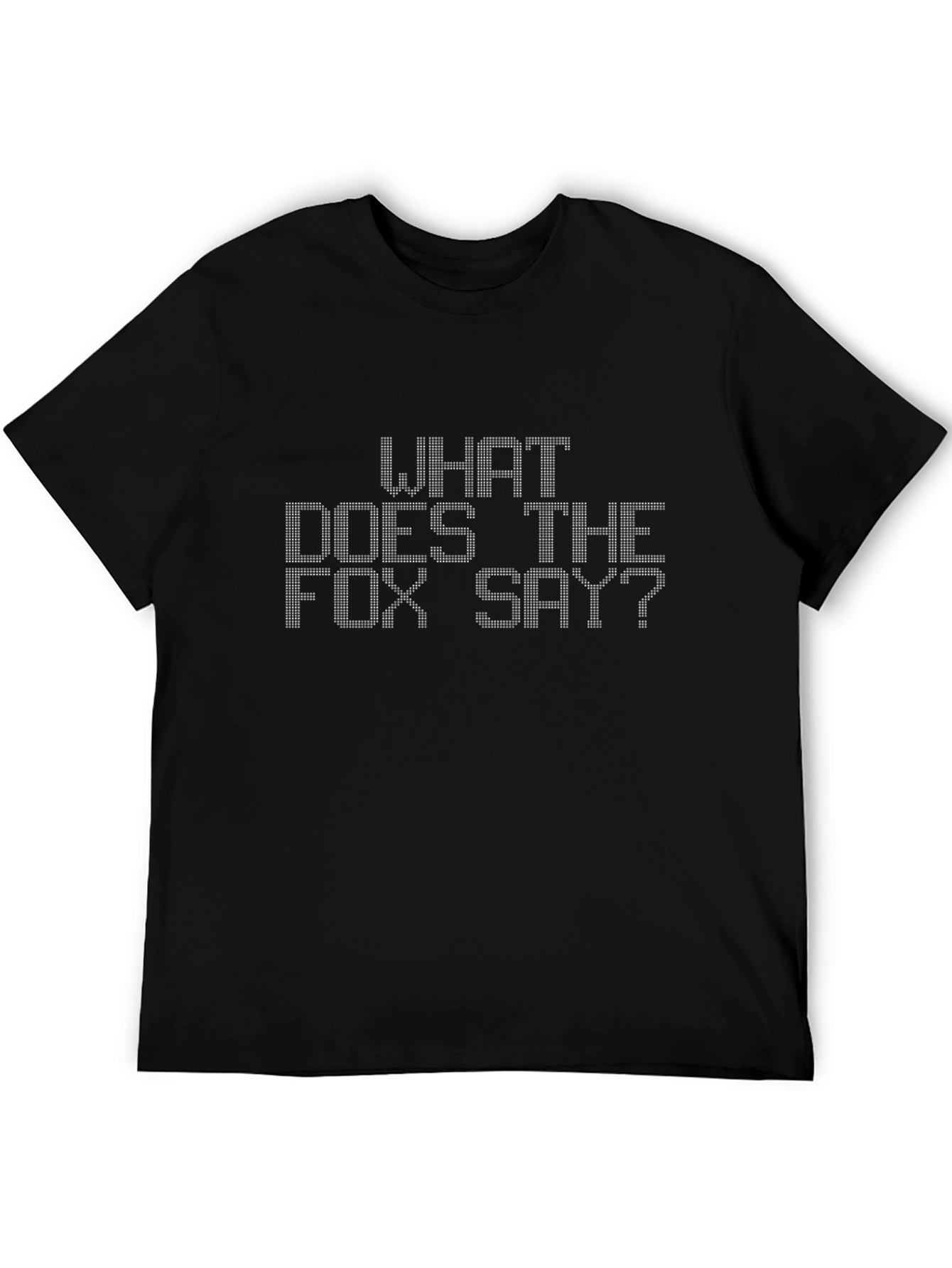 What Does the Fox Say Black Graphic Tee