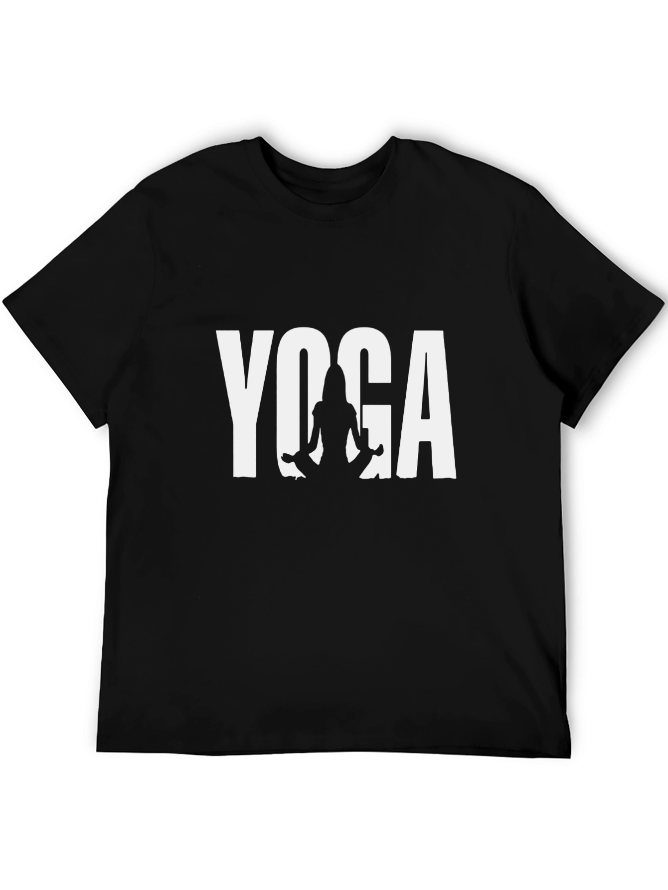 Yoga Graphic T-Shirt - Black Cotton Tee