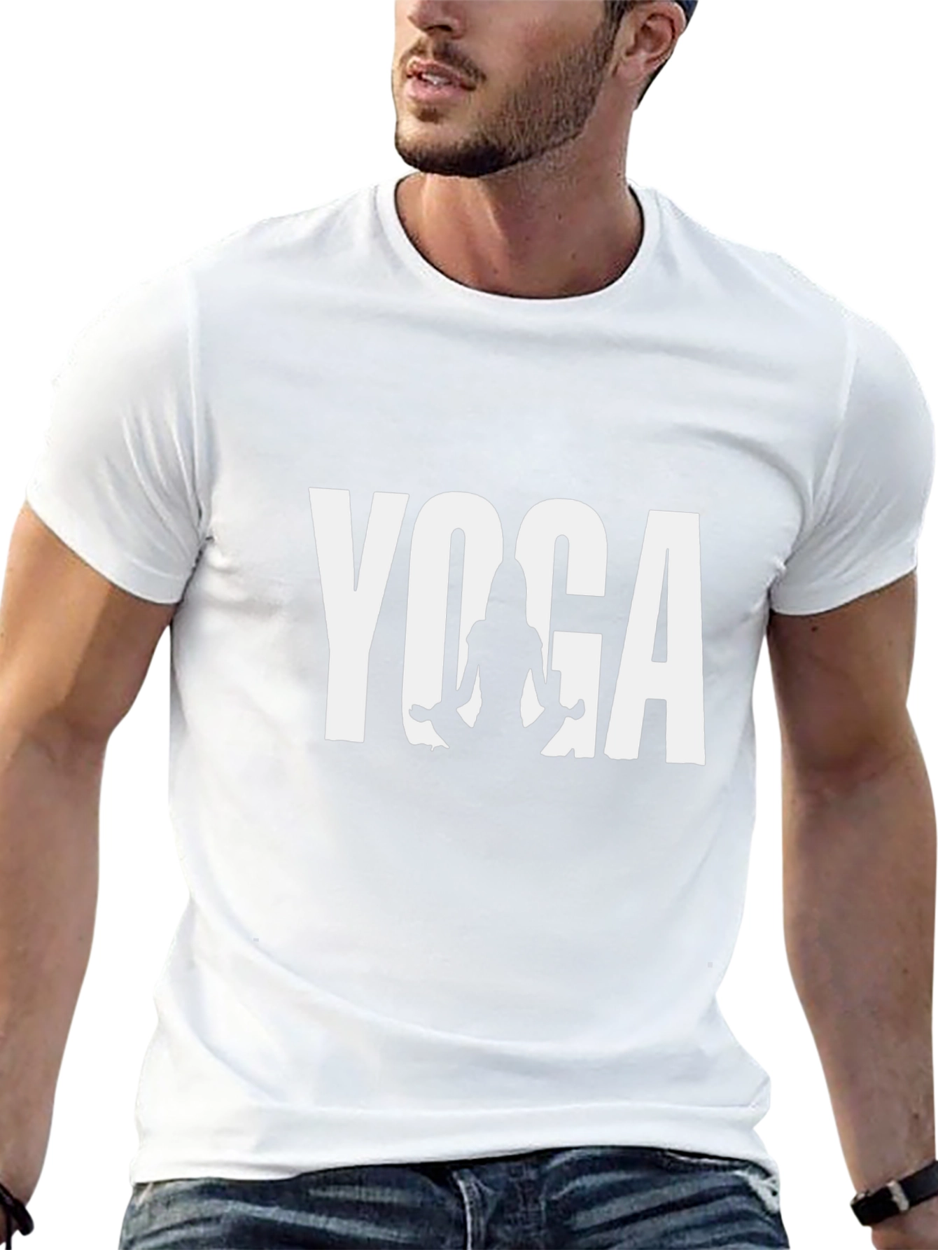 Yoga Graphic T-Shirt - Black Cotton Tee