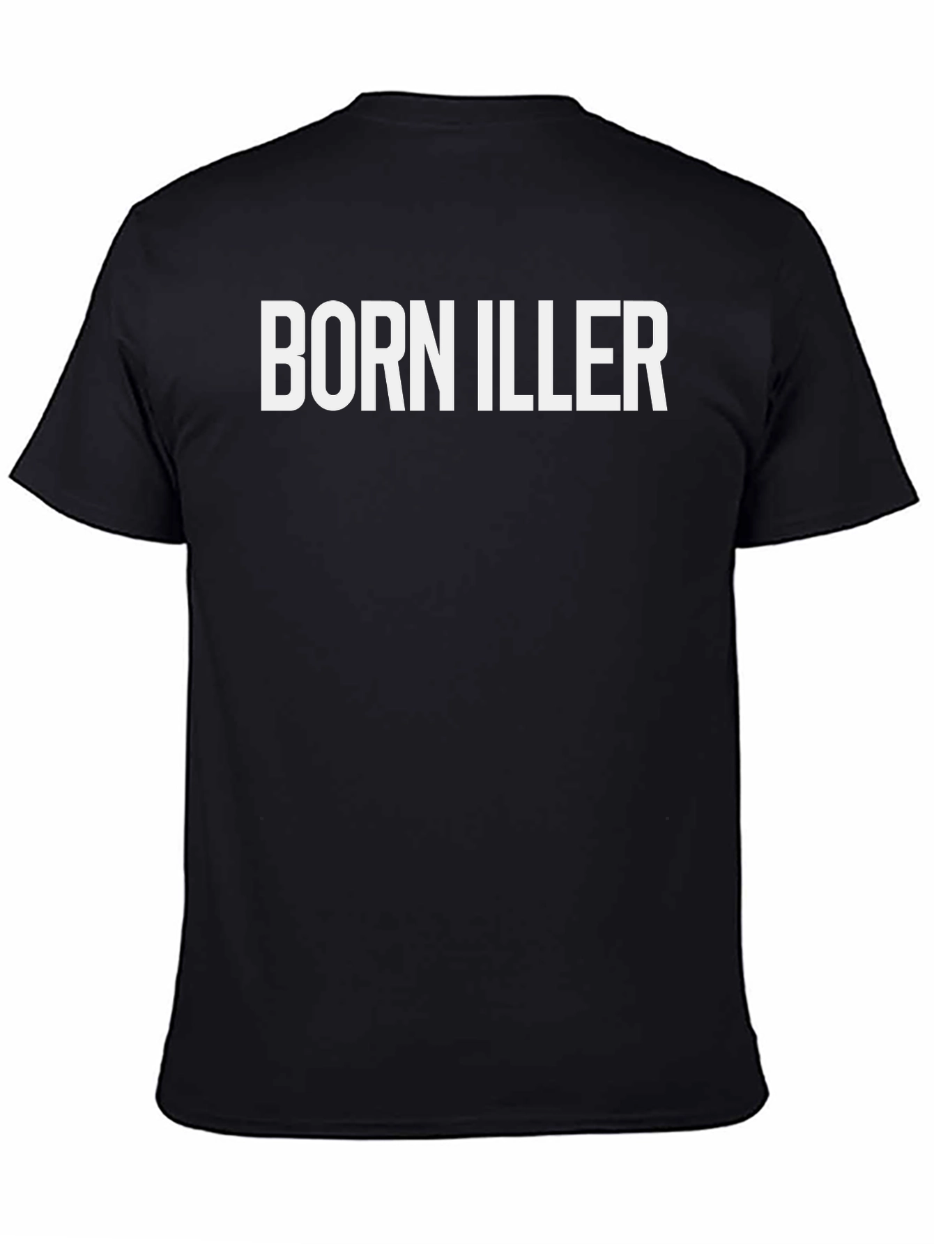 Born Iller Graphic Print Black T-Shirt