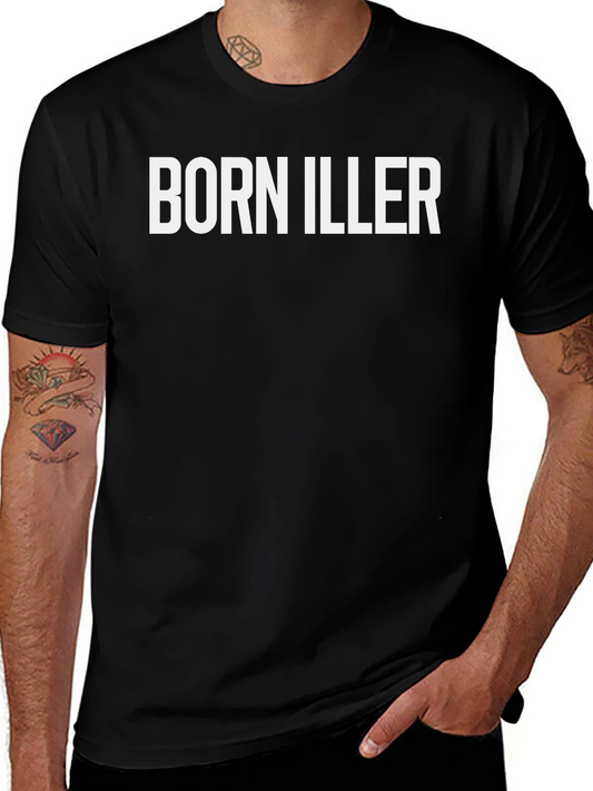 Born Iller Graphic Print Black T-Shirt