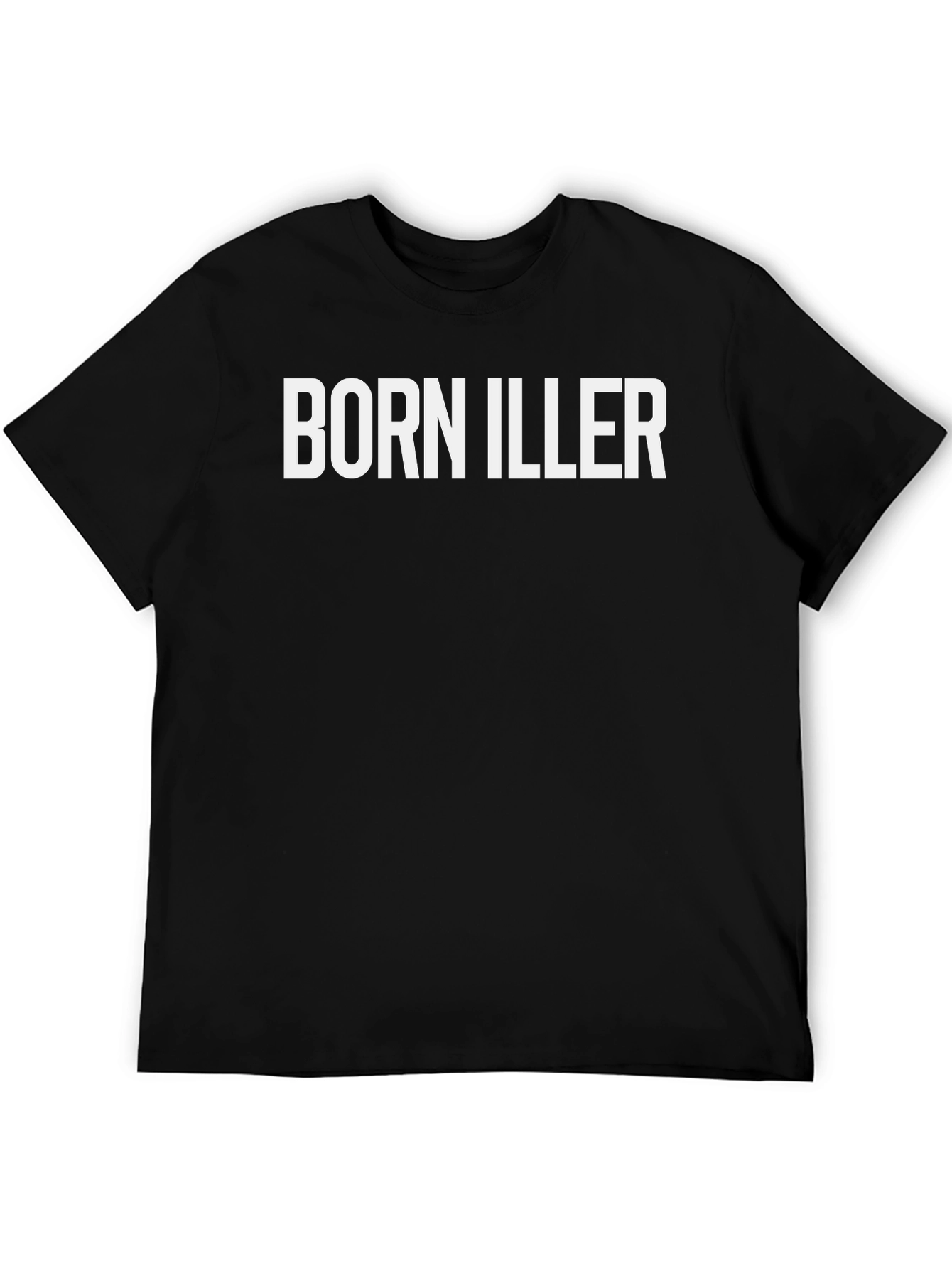 Born Iller Graphic Print Black T-Shirt