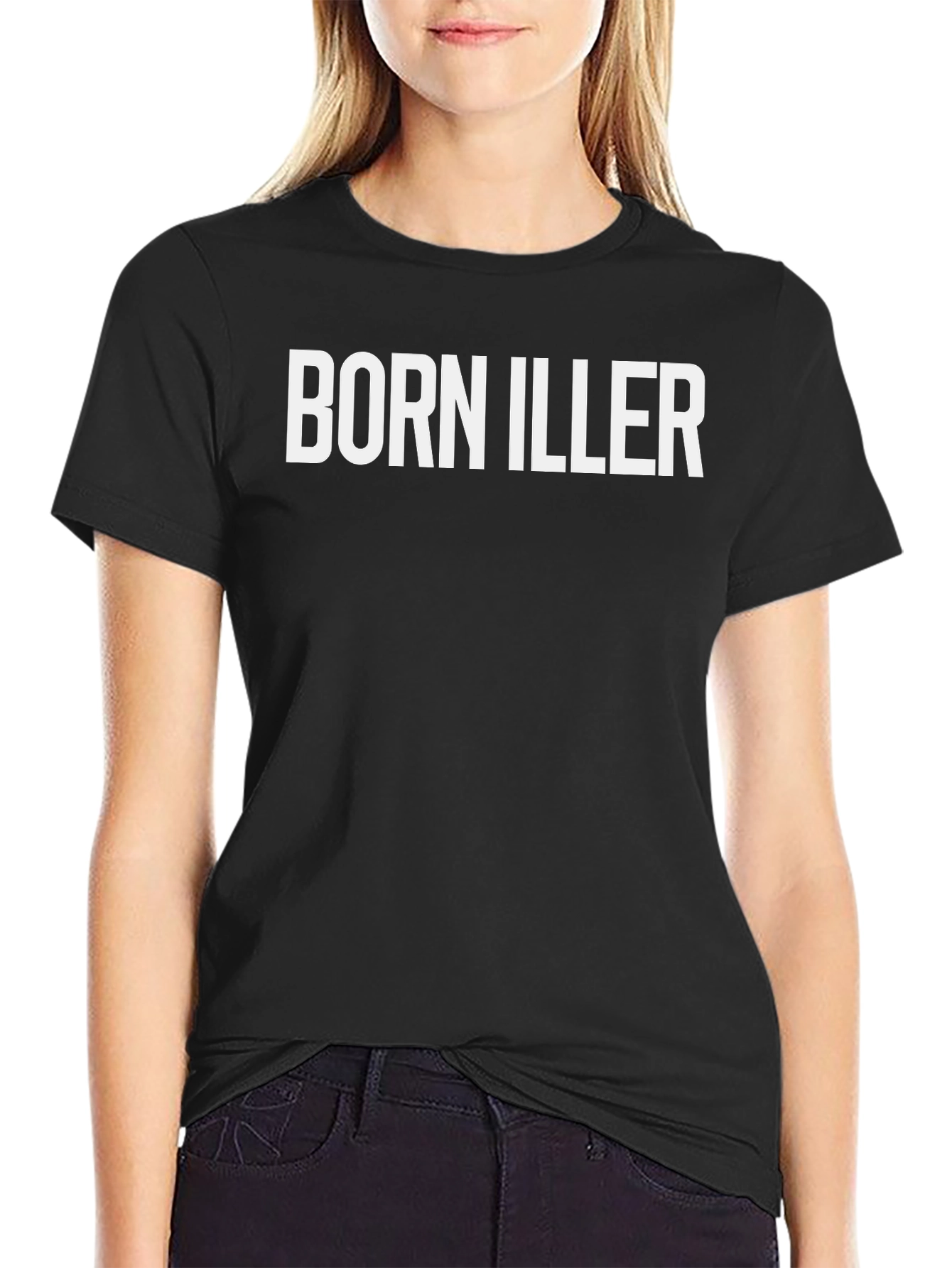 Born Iller Graphic Print Black T-Shirt