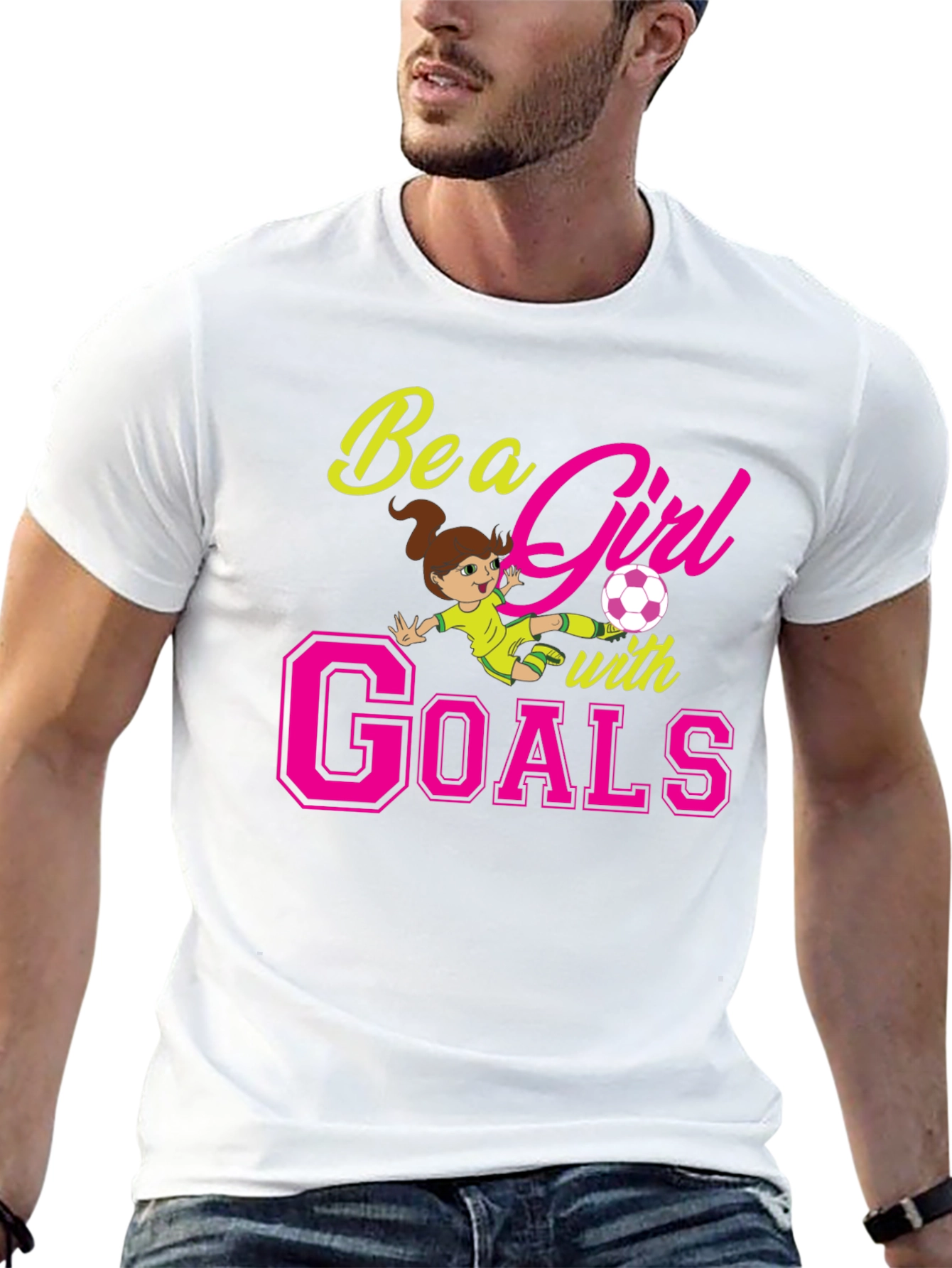Be A Girl With Goals Black T-Shirt