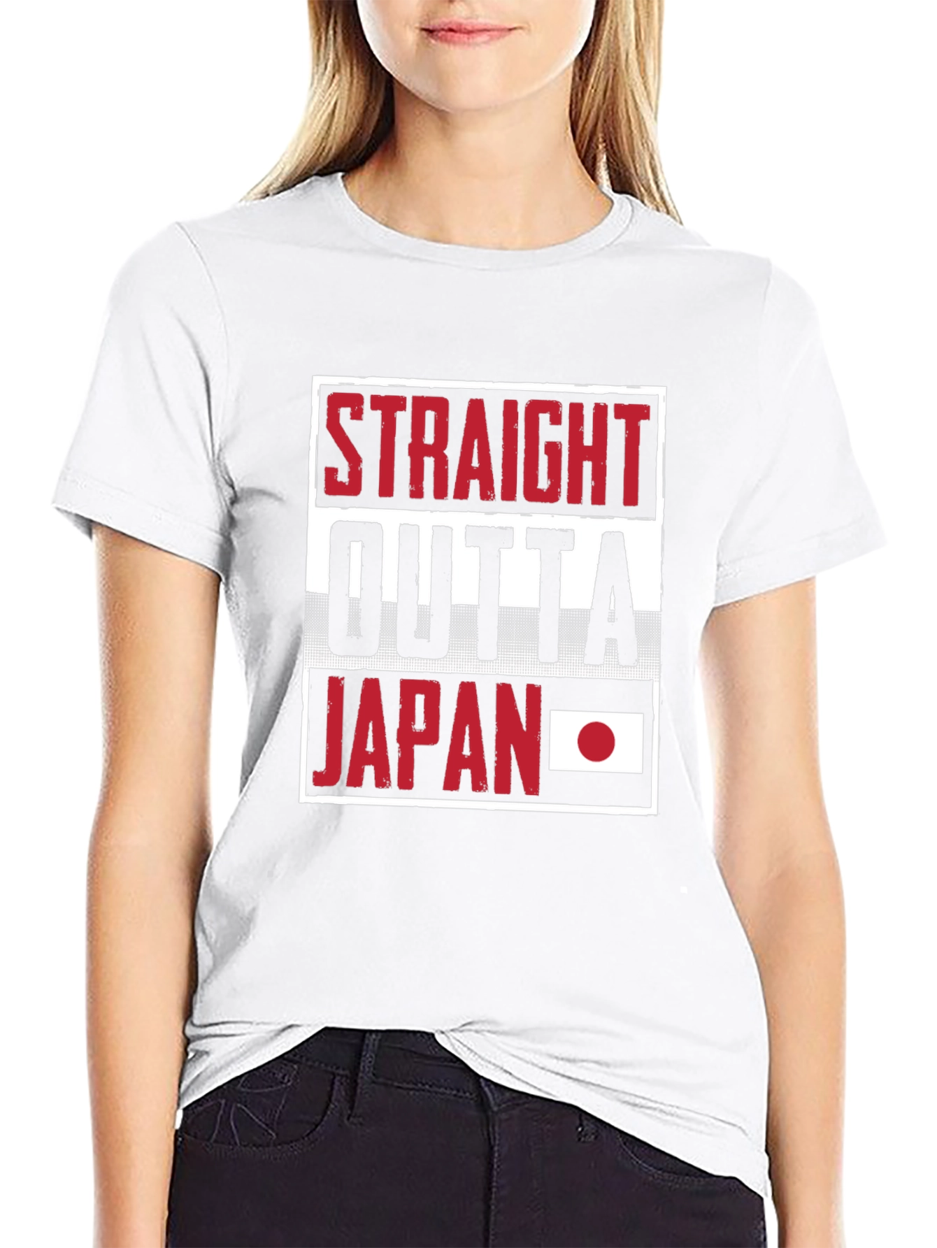 Straight Outta Japan Black T-Shirt