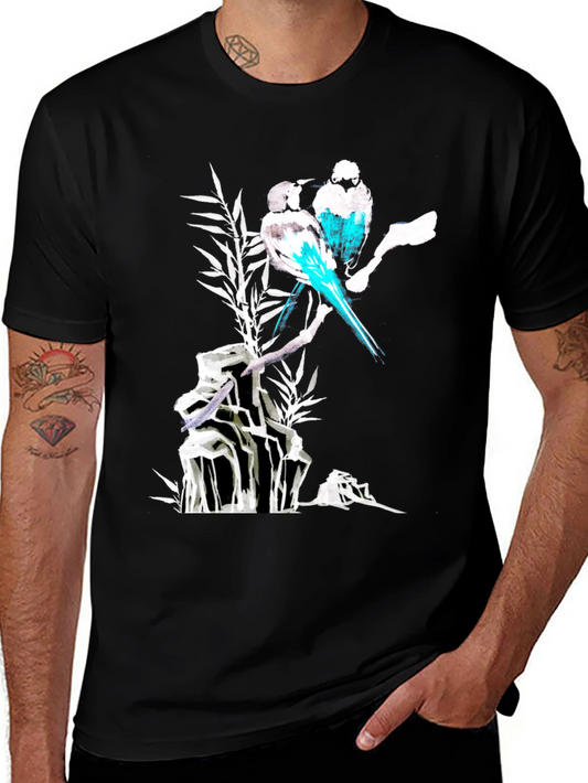 Birds on Branch Graphic T-Shirt