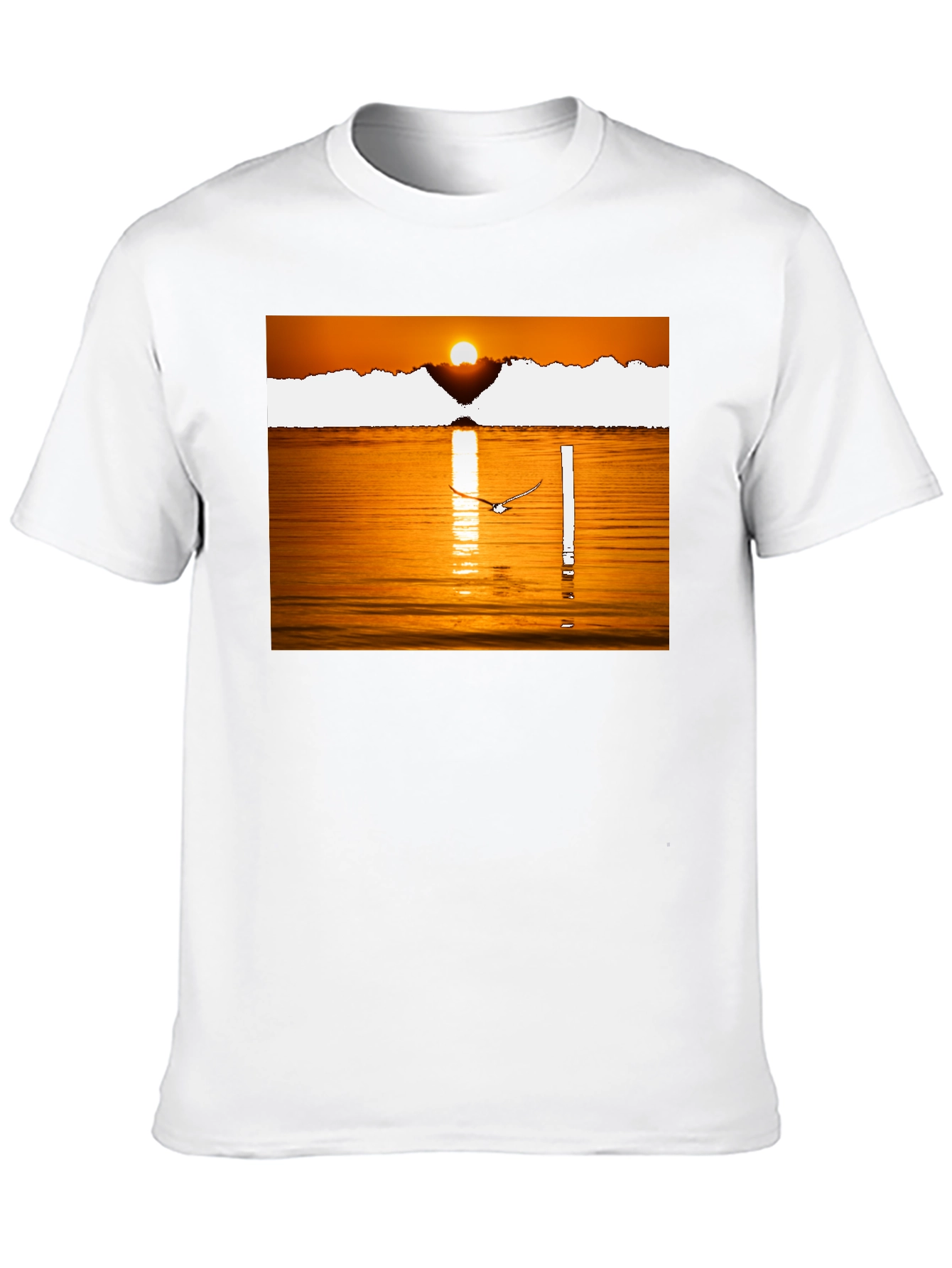 Sunset Lake Graphic Tee - Black