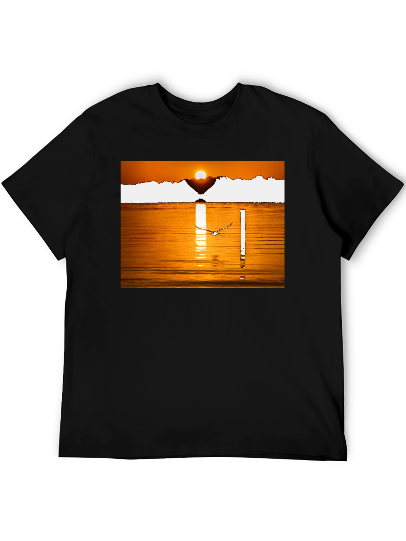 Sunset Lake Graphic Tee - Black