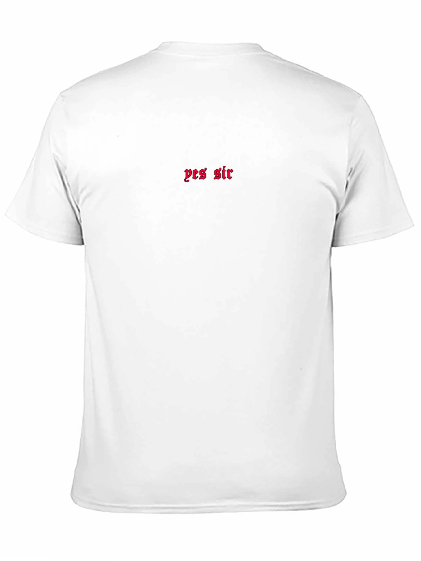 Yes Sir Crewneck T-Shirt - Minimalist Style