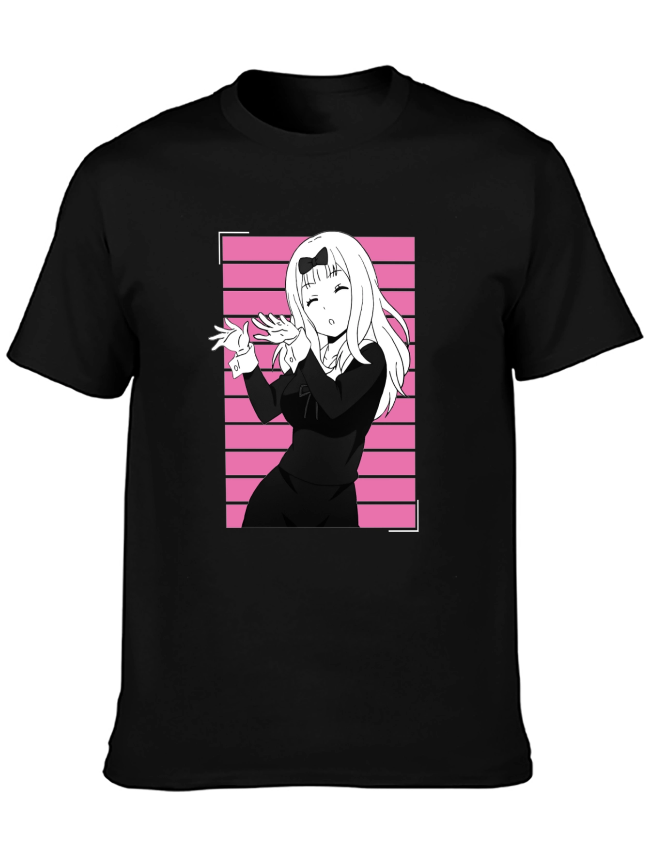Anime Girl Black T-Shirt